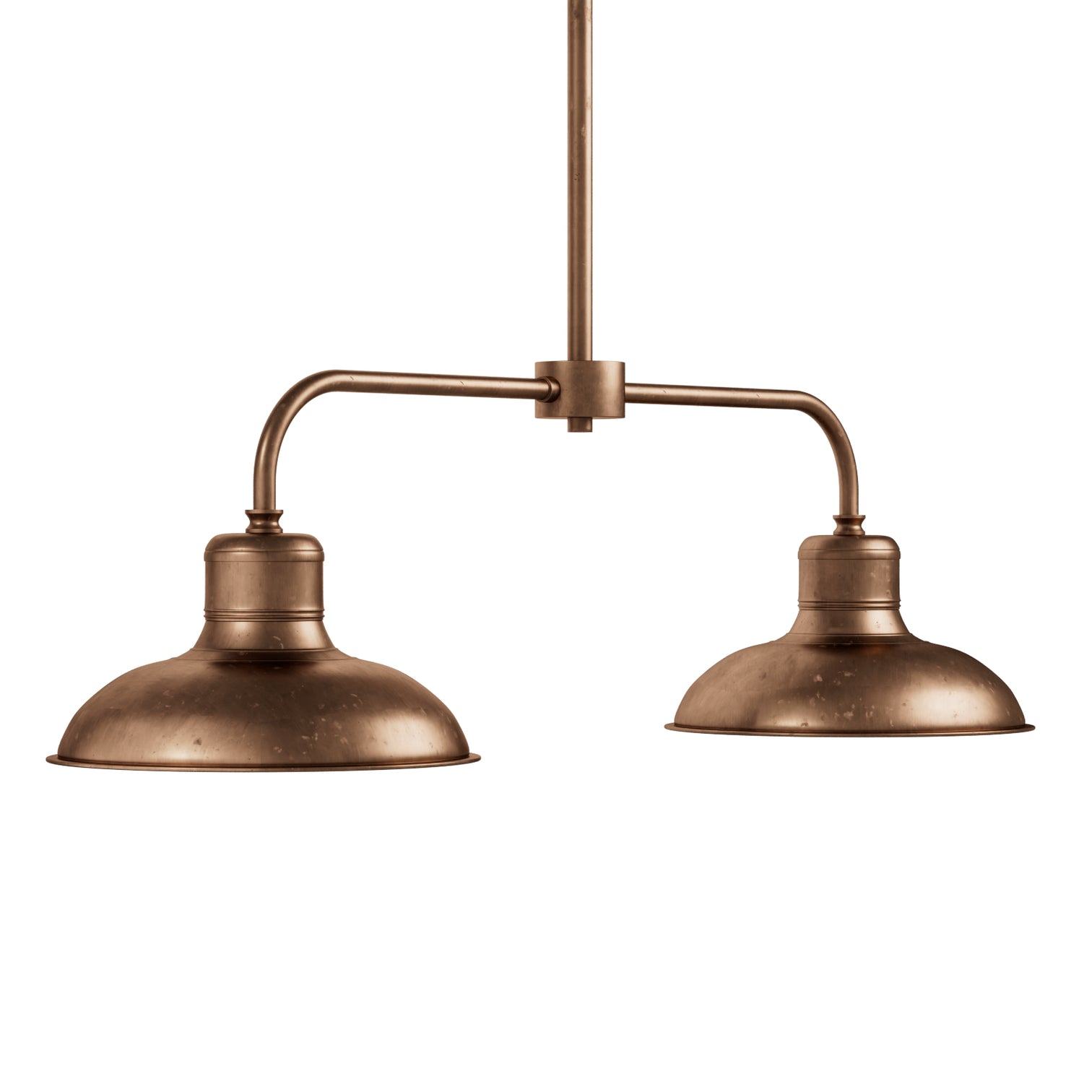 Florence Aged Solid Copper Italian Industrial Style Antique Pendant Light - 7Pandas Australia