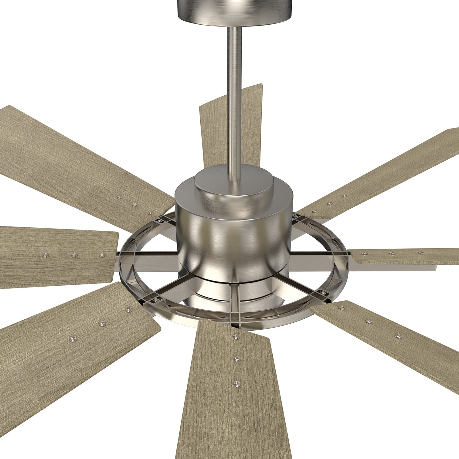 Auckland 60" 8 Blades Wood Hand-Painted with Remote Control and LED Light Kit Tri-Color - 7Pandas Australia