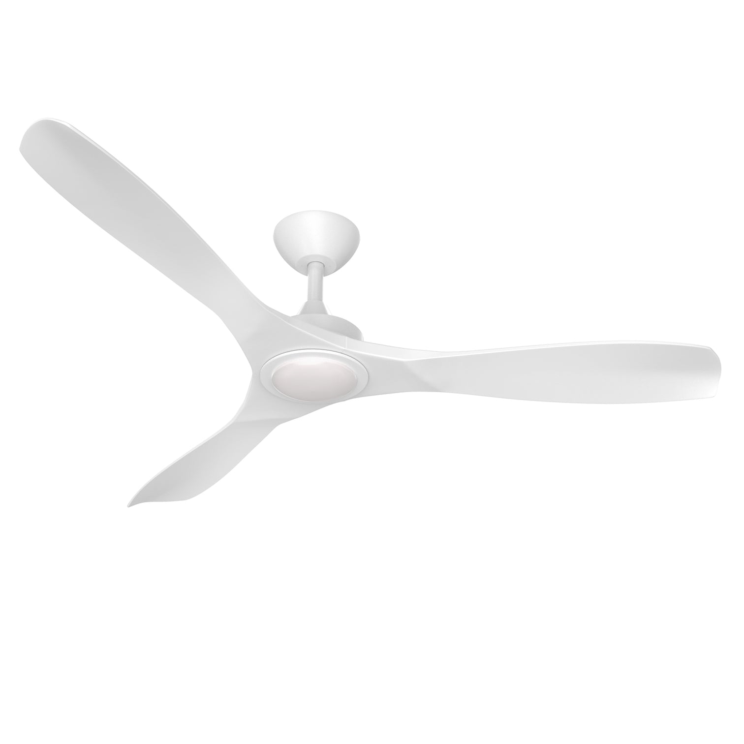 Monterey 52 Inch Modern Ceiling Fan with LED Light Kit Tri-color and Remote Control Matt White - 7Pandas Australia