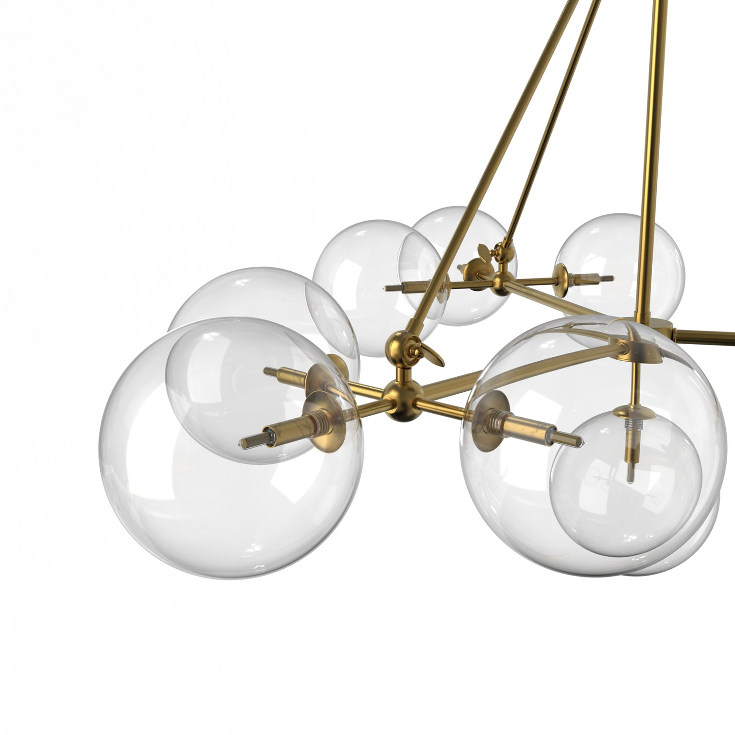 Bubble Large Contemporary Round Glass Ball Crystal Chandeliers 10*G9 Lamp base - 7Pandas Australia