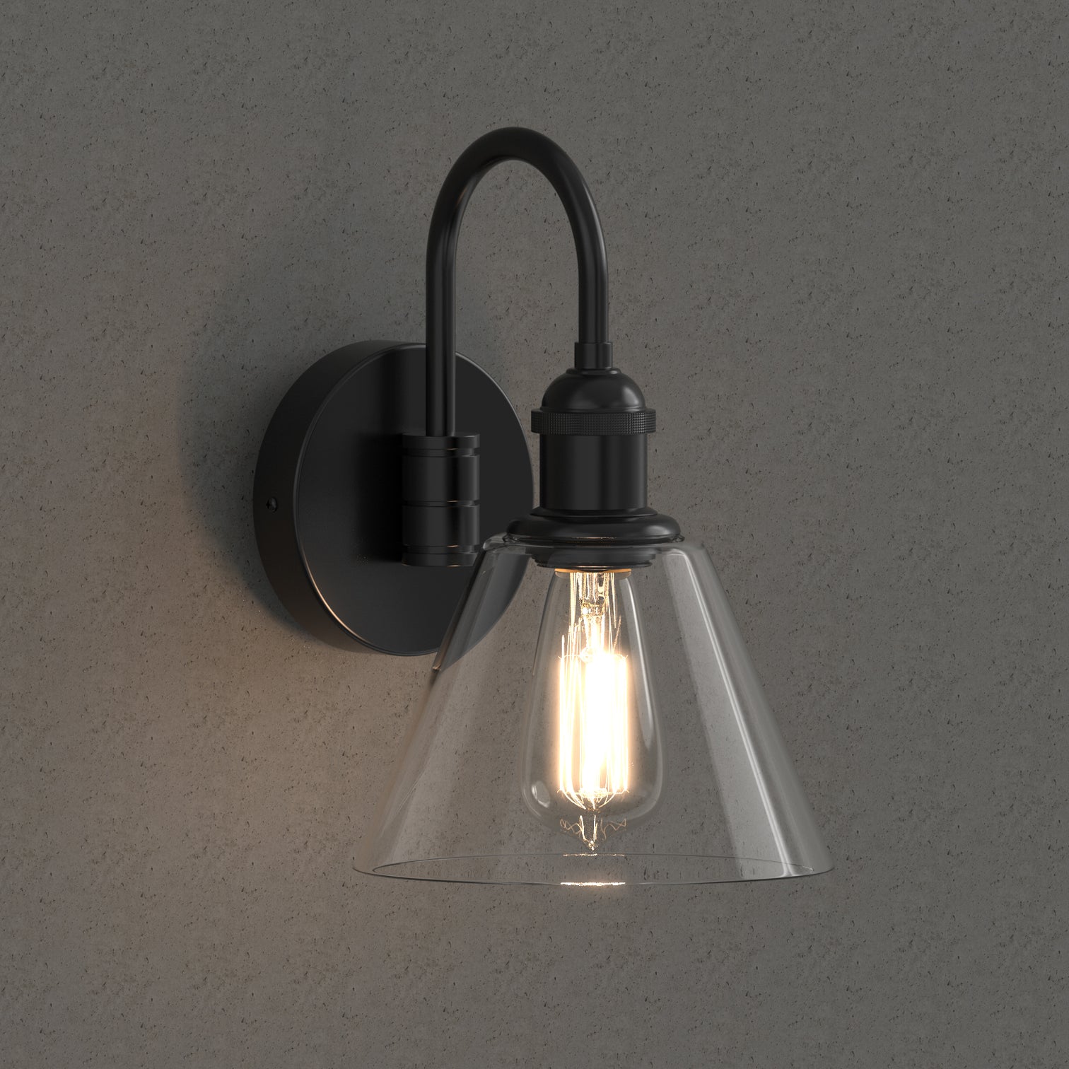 Peny Modern Classic Indoor Interior Wall Light Clear Glass - 7Pandas Australia