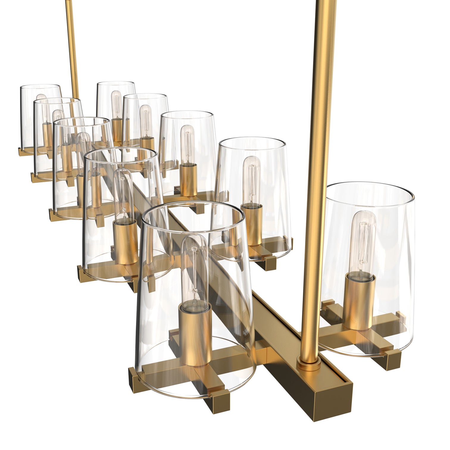 CANOVA 1250mm Length 10-Lights Modern Design Crystal Chandelier - 7Pandas Australia