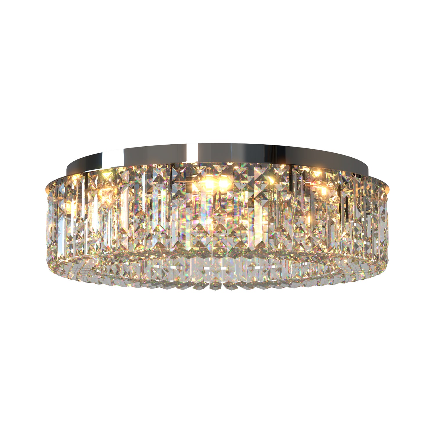 MANCHA Modern Flush Mount Round K9 Crystal Chandeliers E14 Lamp base - 7Pandas Australia