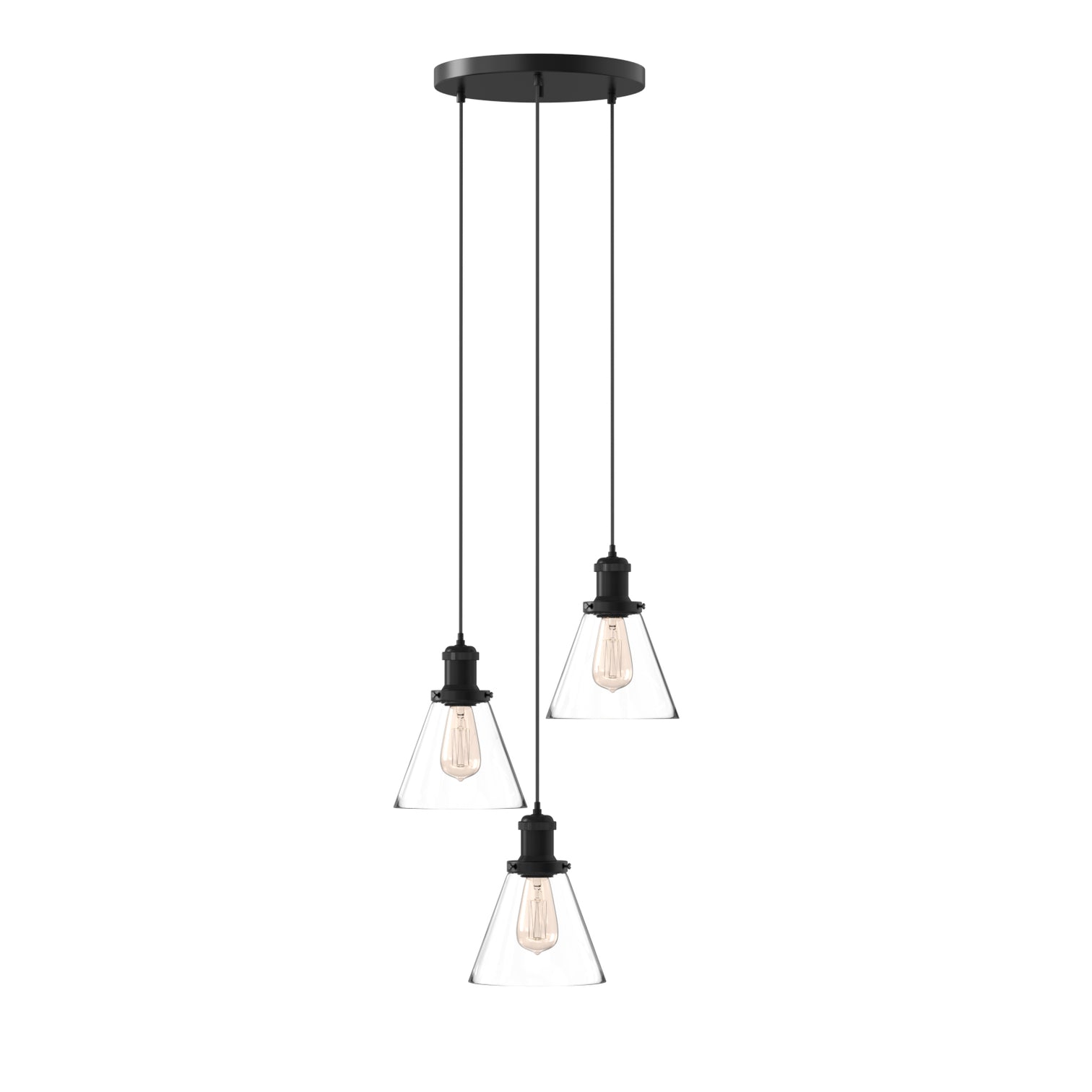 Peny 6-Lights Modern Style Glass Pendant Light Chandeliers Living Room - 7Pandas Australia