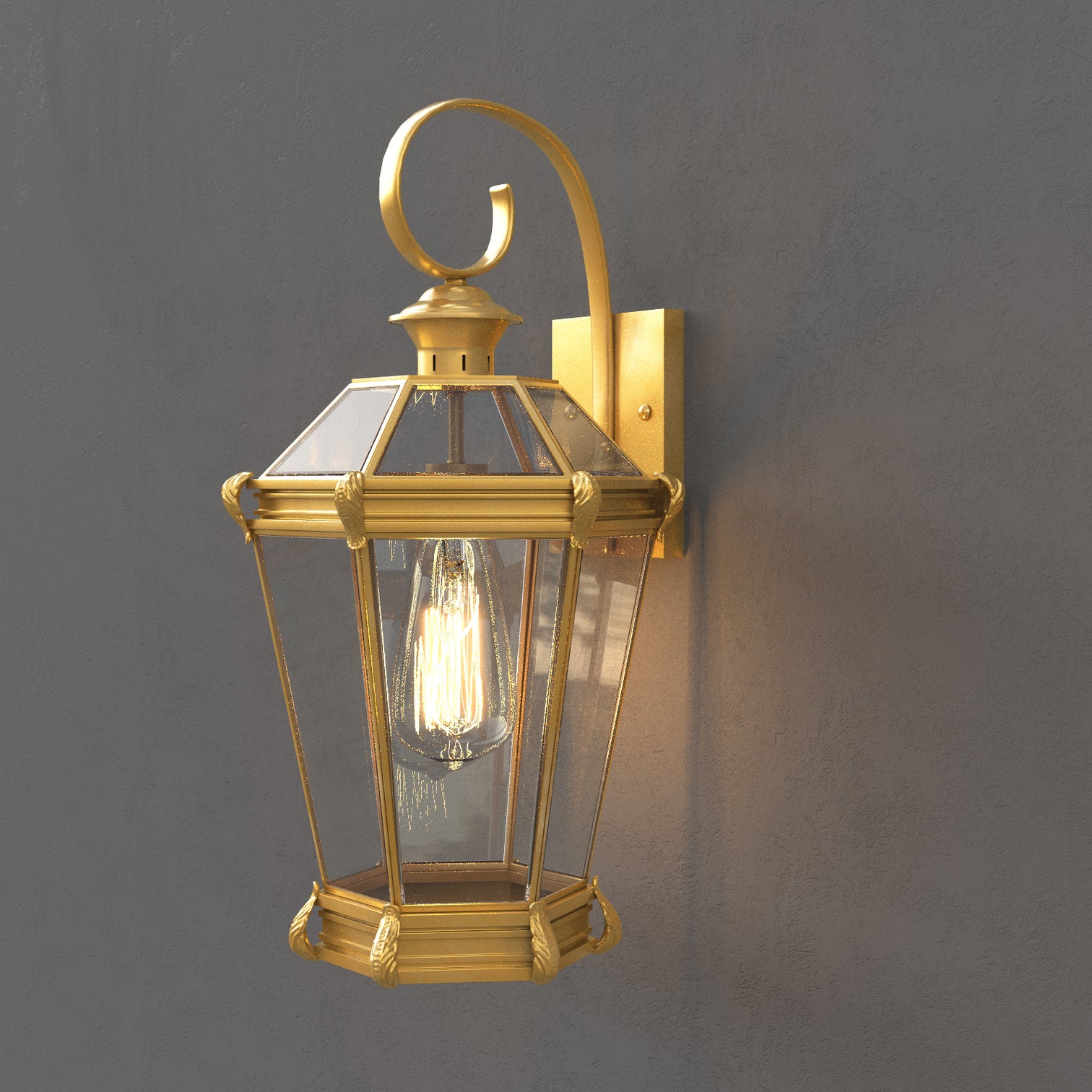 SARAH Solid Copper Outdoor Exterior Lighting Lantern Fixture IP44 Weather Proof - 7Pandas Australia