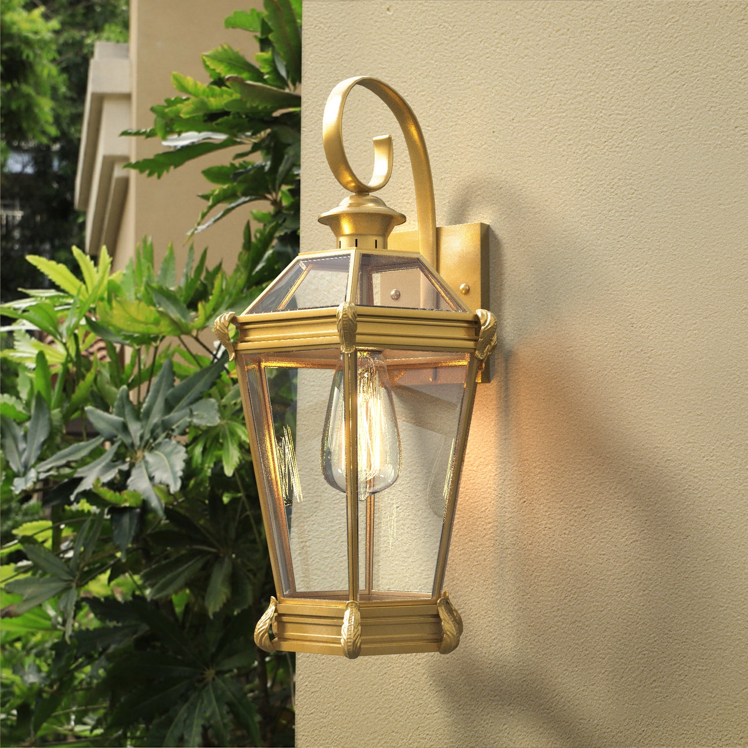 SARAH Solid Copper Outdoor Exterior Lighting Lantern Fixture IP44 Weather Proof - 7Pandas Australia