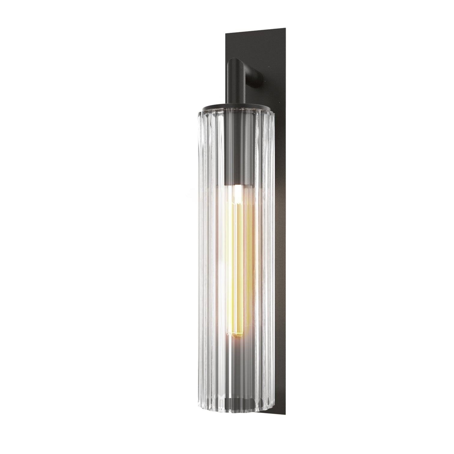 GLORIA Large Modern Exterior Wall Light T185 LED Tube E27 Matt Black IP44 - 7Pandas Australia