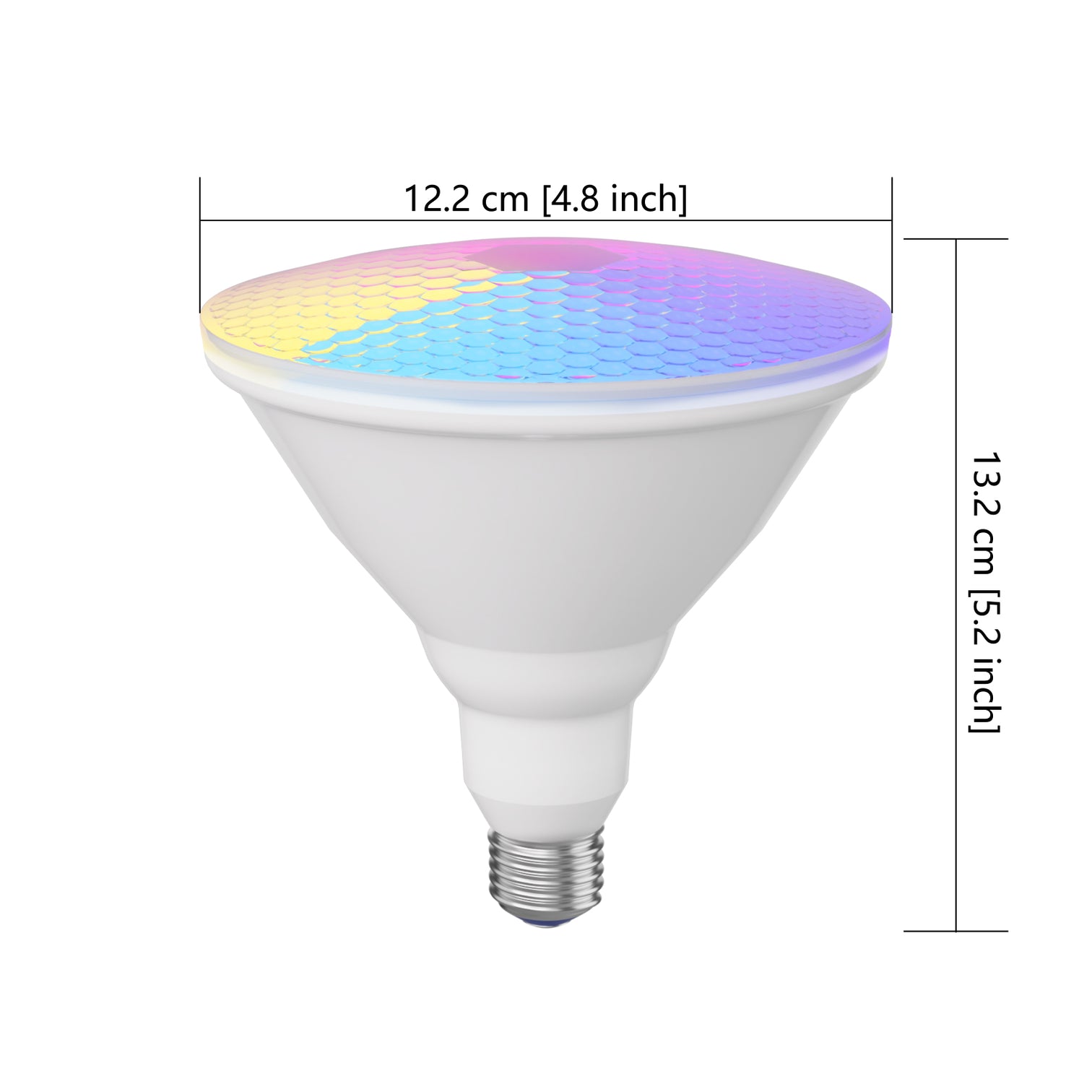 LED Smart PAR38 Alexa Compatible WiFi Color Changing Outdoor Flood Light 12W, RGB Tunable White CCT, Dimmable with Alexa & Google Assistant 2Pack - 7Pandas Australia