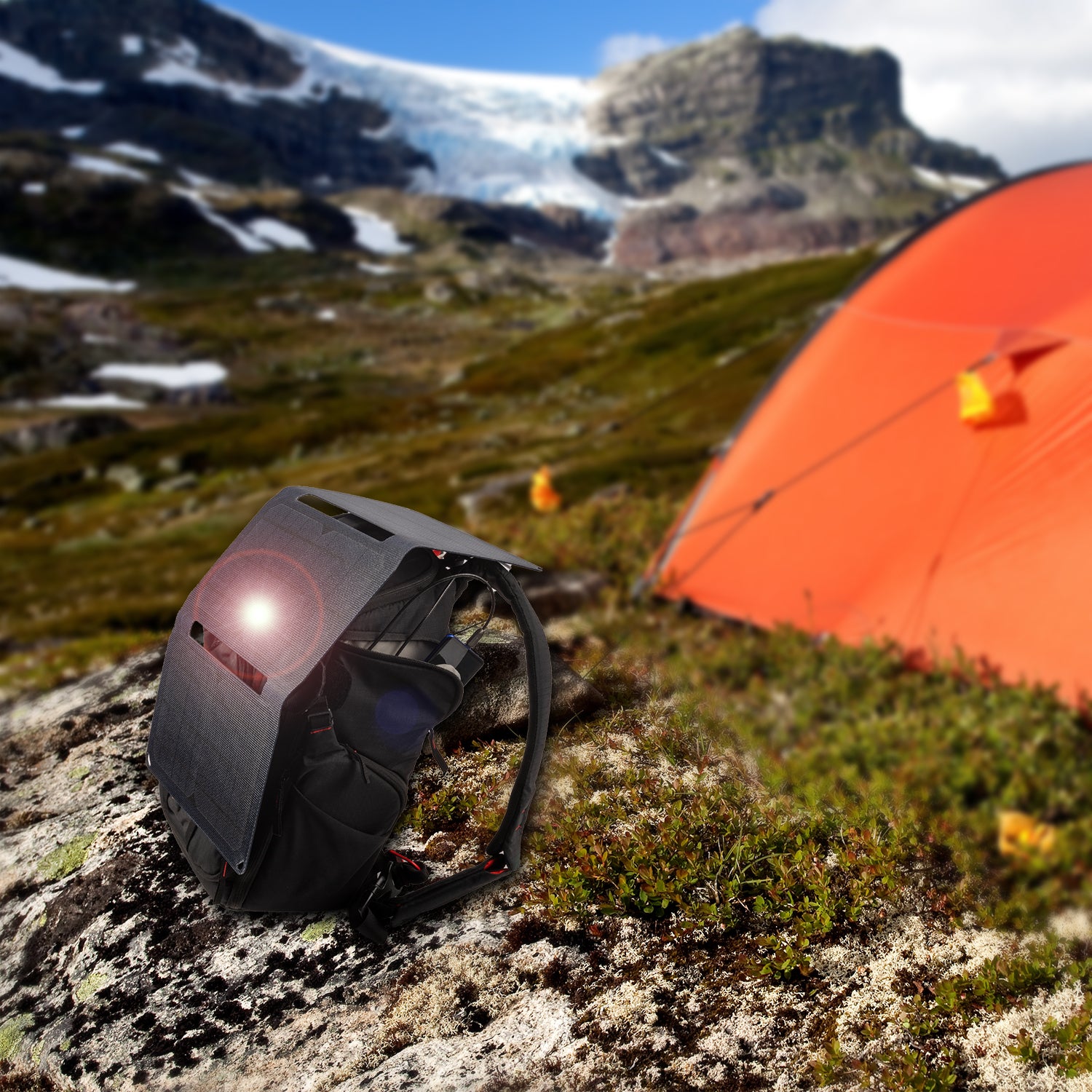 Solar Panel VoltSolar 20W with Dual USB-A Connector black - 7Pandas Australia