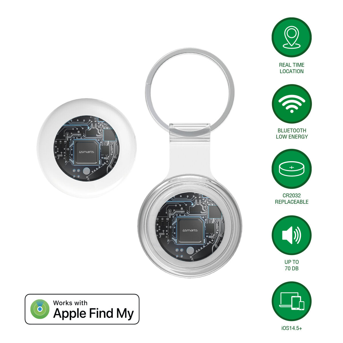 Location Finder SkyTag Bluetooth Tracker Lucid Set of 2, white - 7Pandas Australia