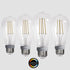 4PACK LED Filament Bulb 5W Equivalent 60W CCT Switch Control Dimmable