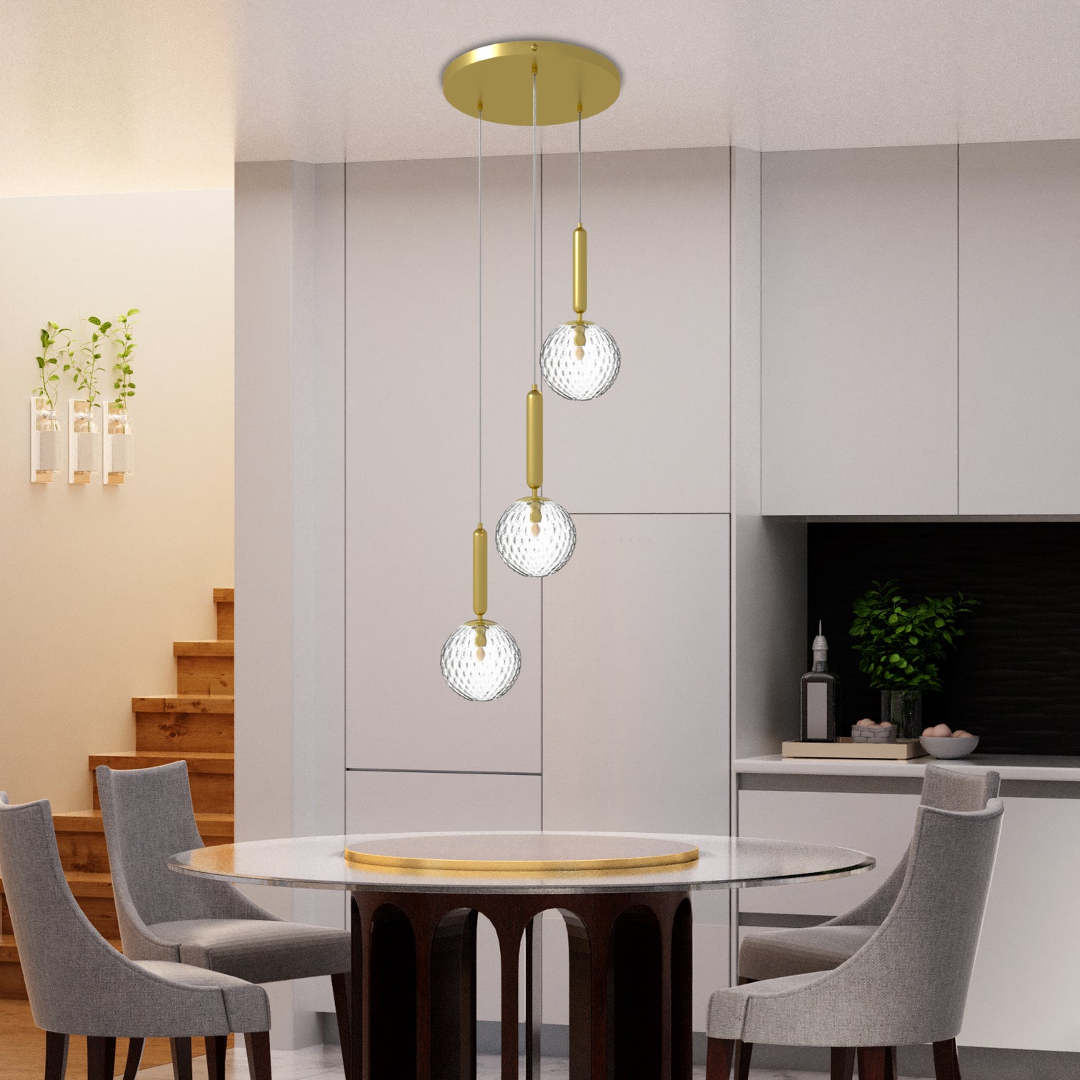 Possini Modern Style Glass Pendant Light Fancy Blown Glass 1-Light G9 Base - 7Pandas Australia