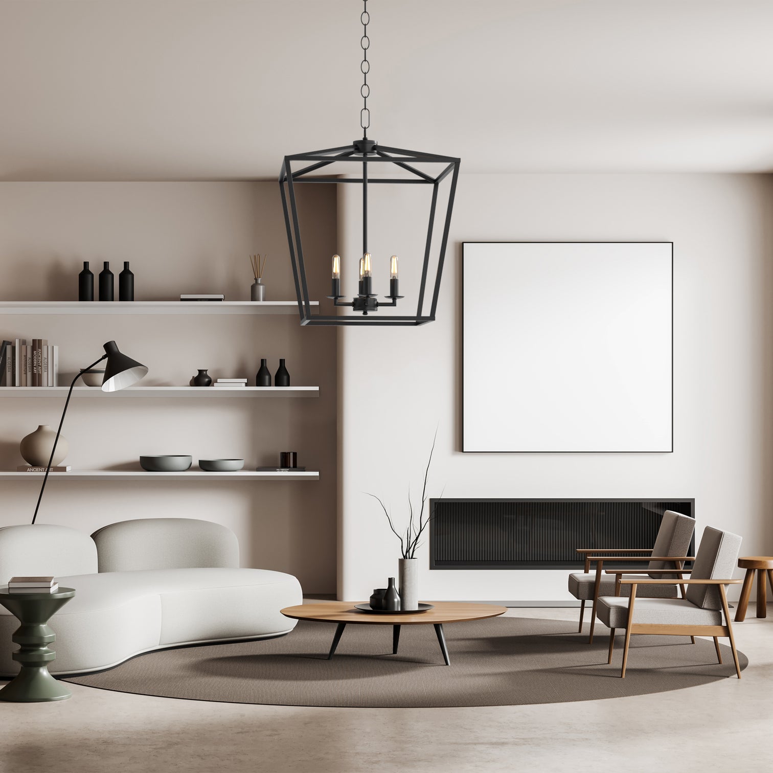 NEPOLI 4-Lights Farmhouse Pendant Light Industrial Style Adjustable Hanging Light Fixtures - 7Pandas Australia