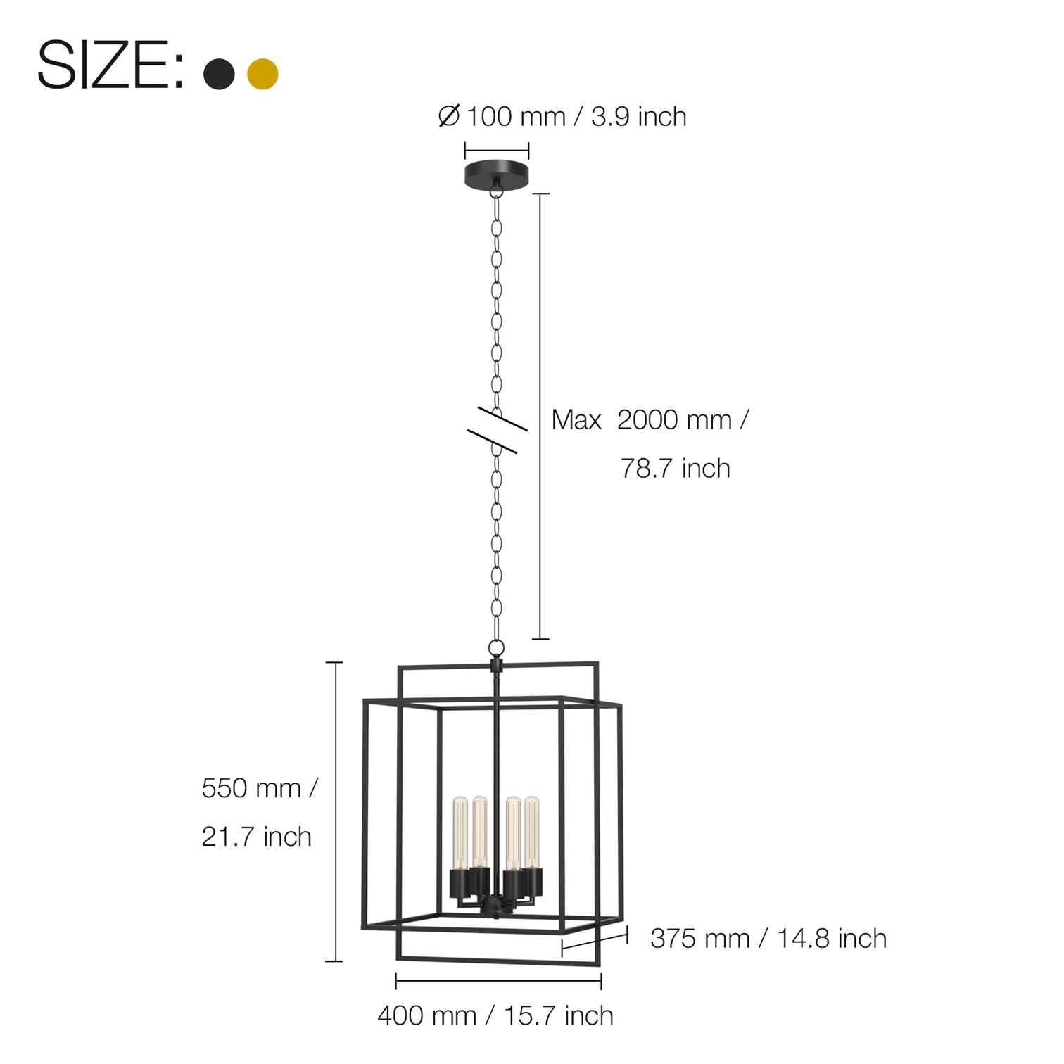 HELIOS 4-Lights Farmhouse Pendant Light Industrial Style Adjustable Hanging Light Fixtures - 7Pandas Australia