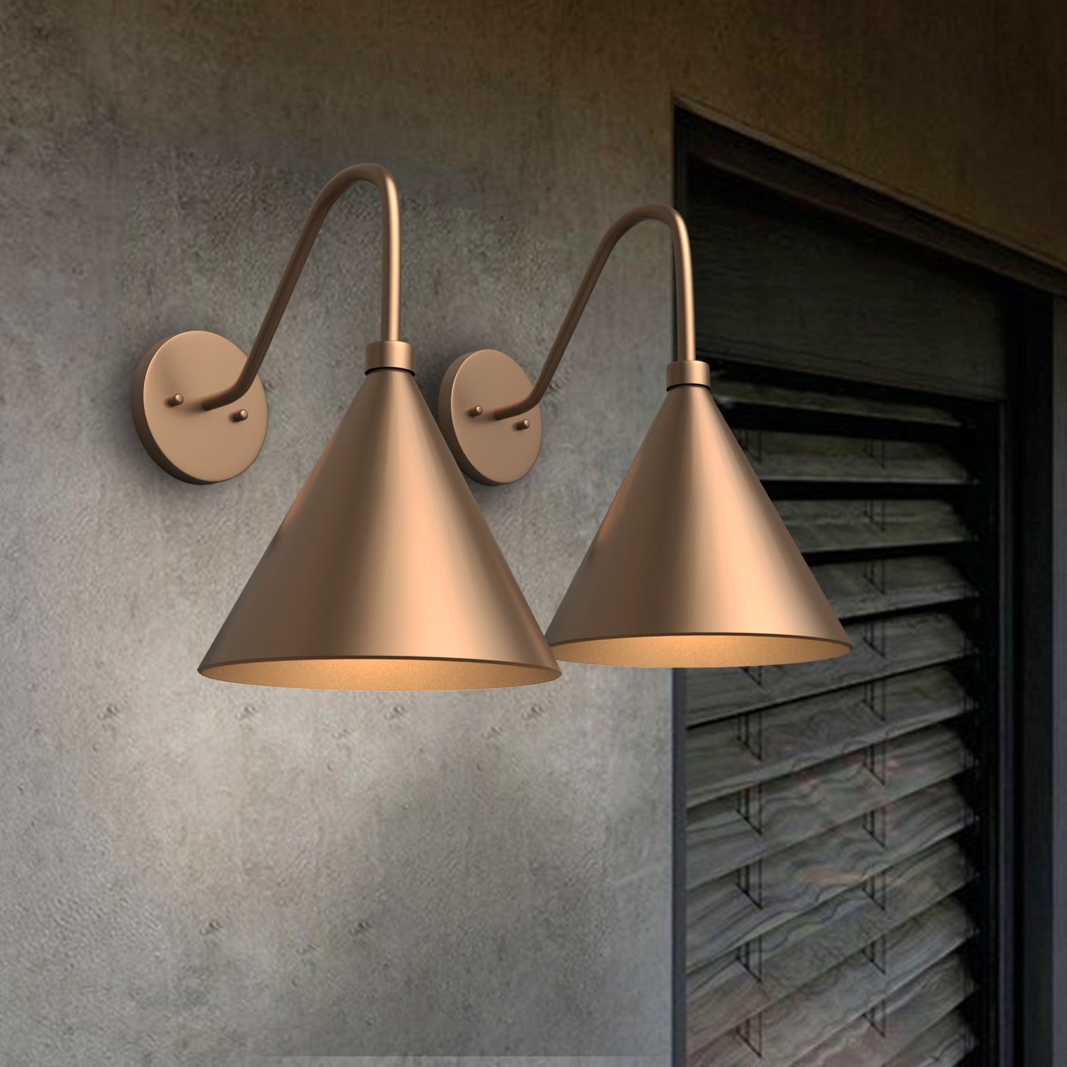 FRANCIS LED Outdoor Wall Light 10W Solid Copper IP44 with Bulb - 7Pandas Australia