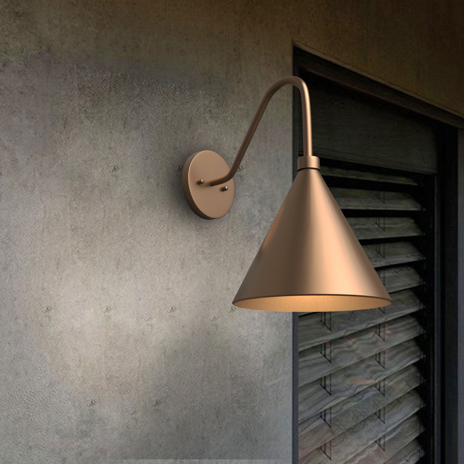 FRANCIS LED Outdoor Wall Light 10W Solid Copper IP44 with Bulb - 7Pandas Australia