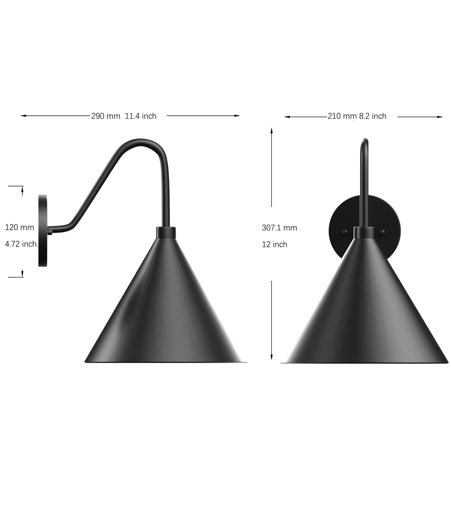 FRANCIS Exterior Wall Light with LED Bulb IP44 Weatherproof Fixture - 7Pandas Australia