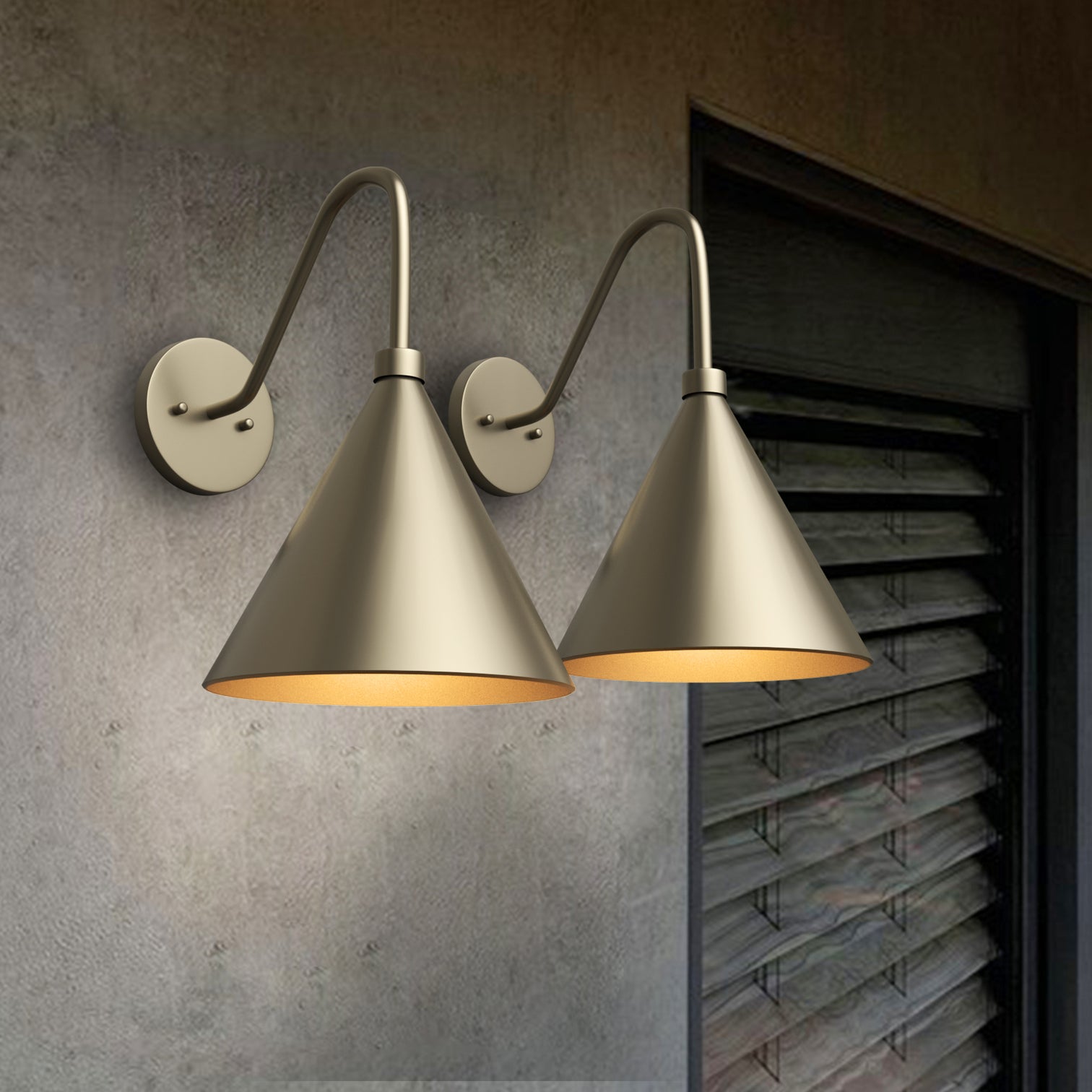 FRANCIS Exterior Wall Light with LED Bulb IP44 Weatherproof Fixture - 7Pandas Australia