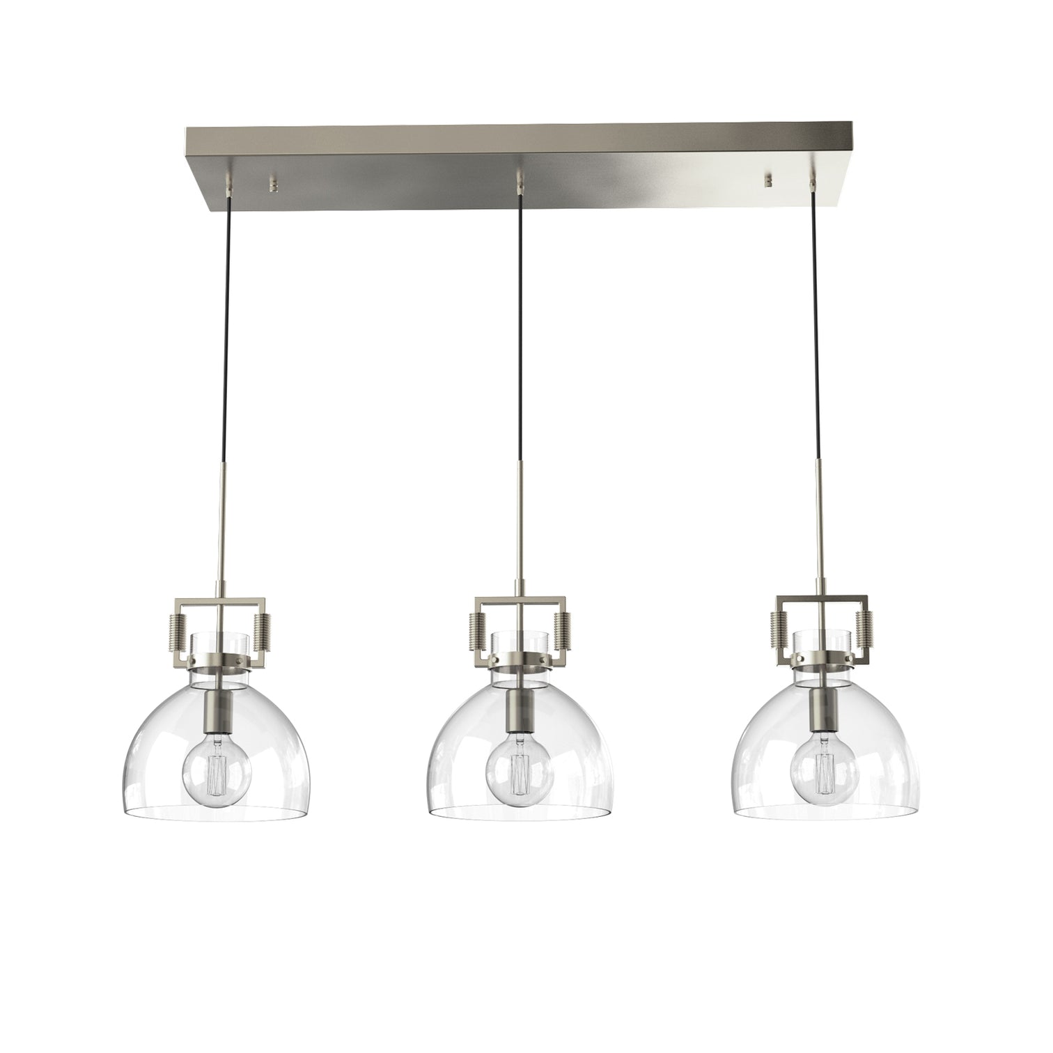 Oporto Modern Glass Pendant Light Kitchen Island bench top Aged Brass Chrome Black E27 - 7Pandas Australia
