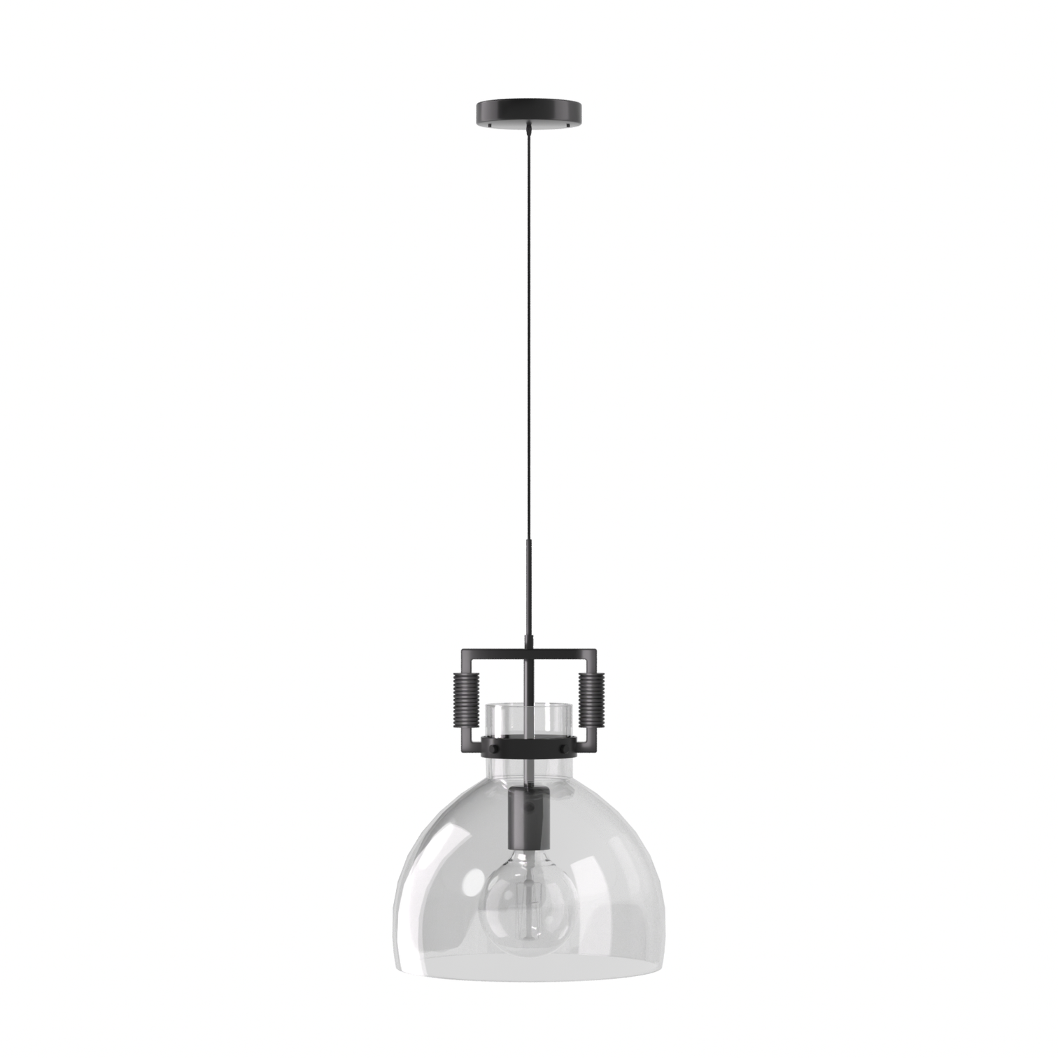 Oporto Modern Glass Pendant Light Kitchen Island bench top Aged Brass Chrome Black E27 - 7Pandas Australia