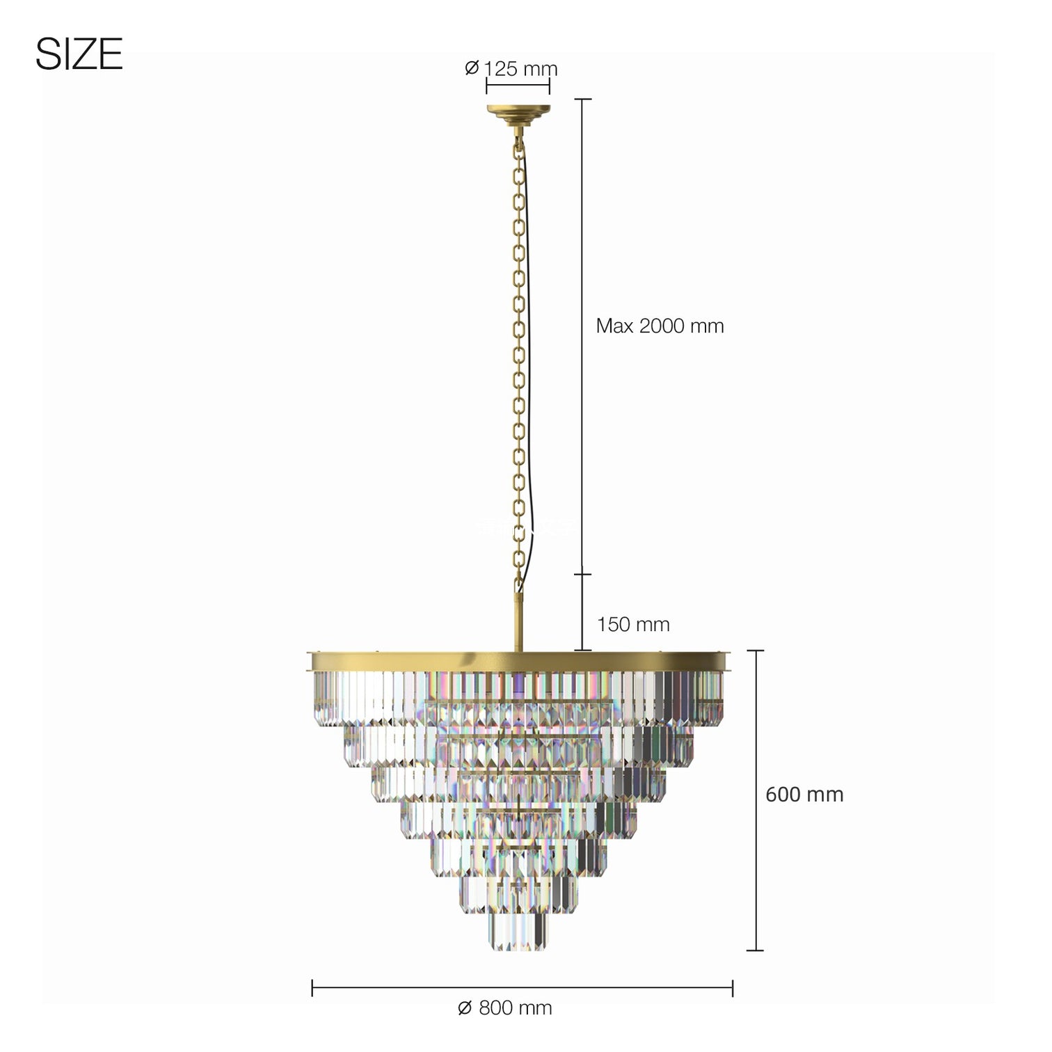 Teras K9 Modern Crystal Chandelier Round Light Fixture Dining Room Living Room E14 base - 7Pandas Australia