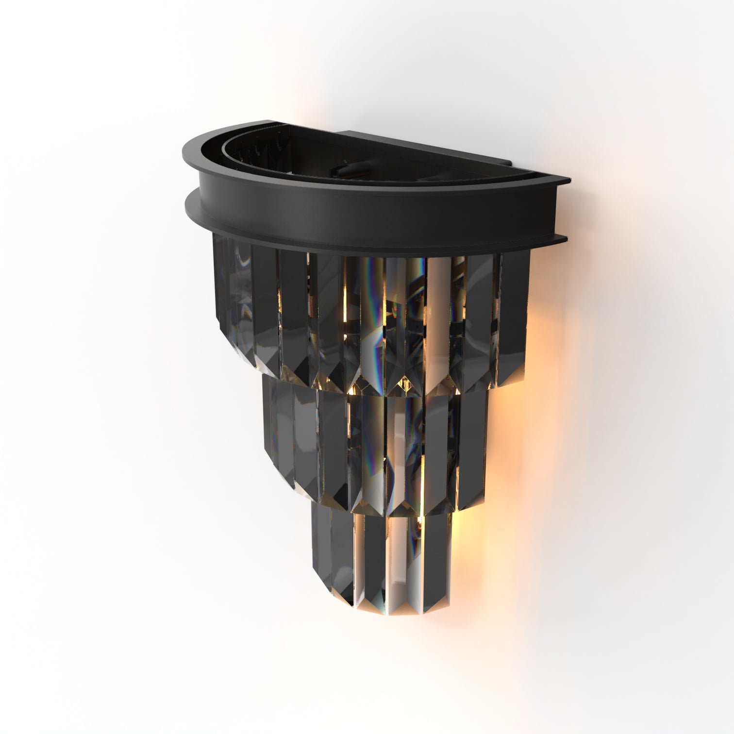 TERAS Contemporary Interior Crystal Wall Light for Living Room Bedroom Bathroom Bedside Hallway E14 base - 7Pandas Australia