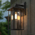 Madrid Classic Aluminium Outdoor Exterior Wall Light Matt Black E27 IP44