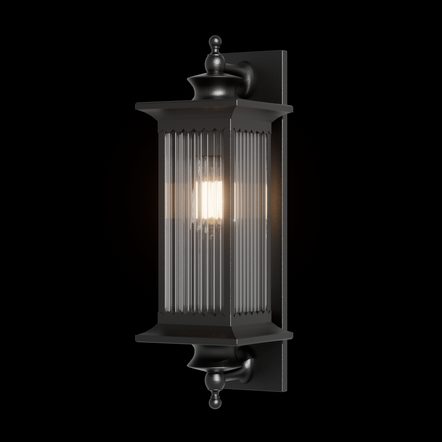 Murcia Large and Medium Traditional Outdoor Exterior Wall Light Matt Black E27 IP44 - 7Pandas Australia