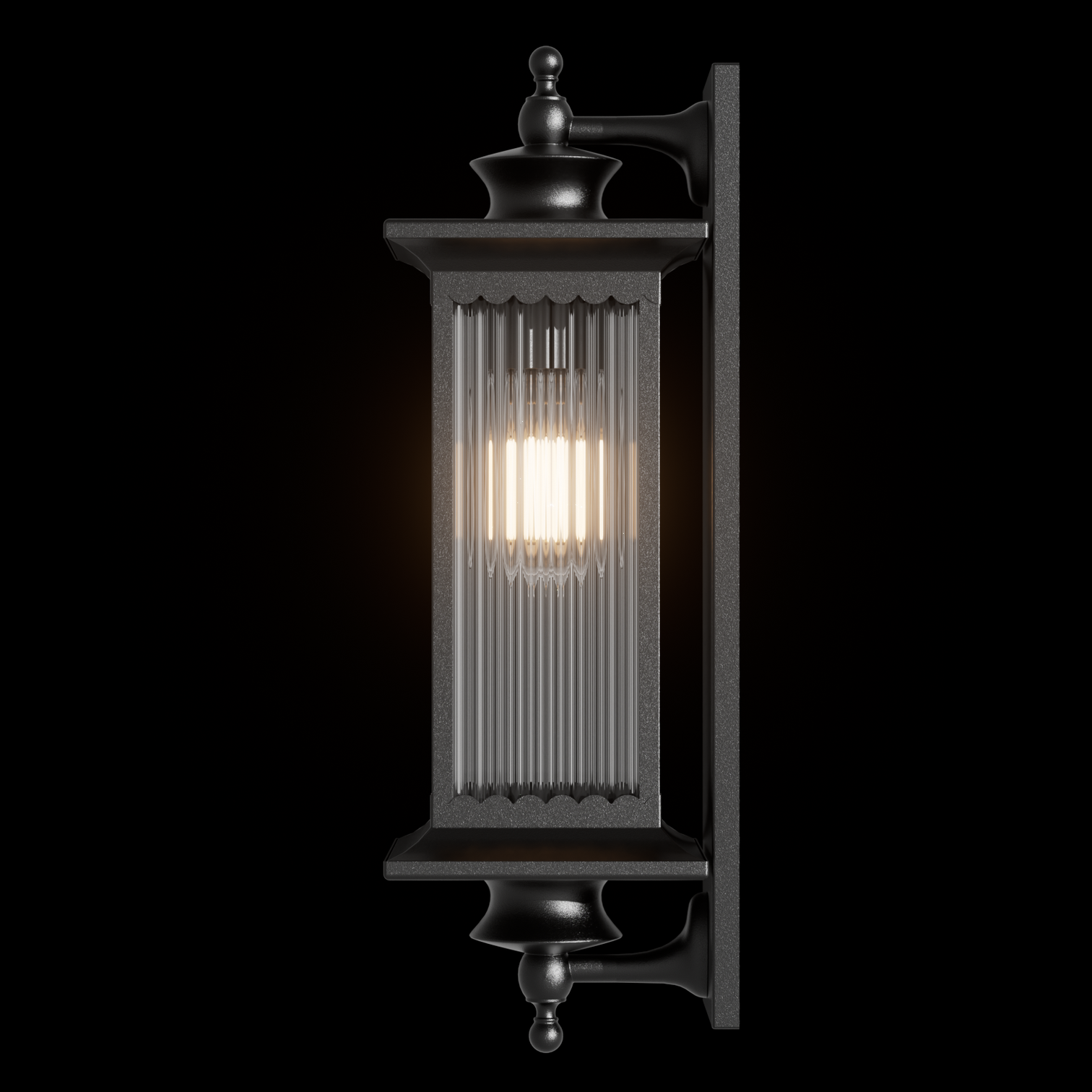 Murcia Large and Medium Traditional Outdoor Exterior Wall Light Matt Black E27 IP44 - 7Pandas Australia