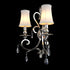 MILANO Modern Style Luxury Crystal Decorative Wall Light 2*E14 Silver Plating
