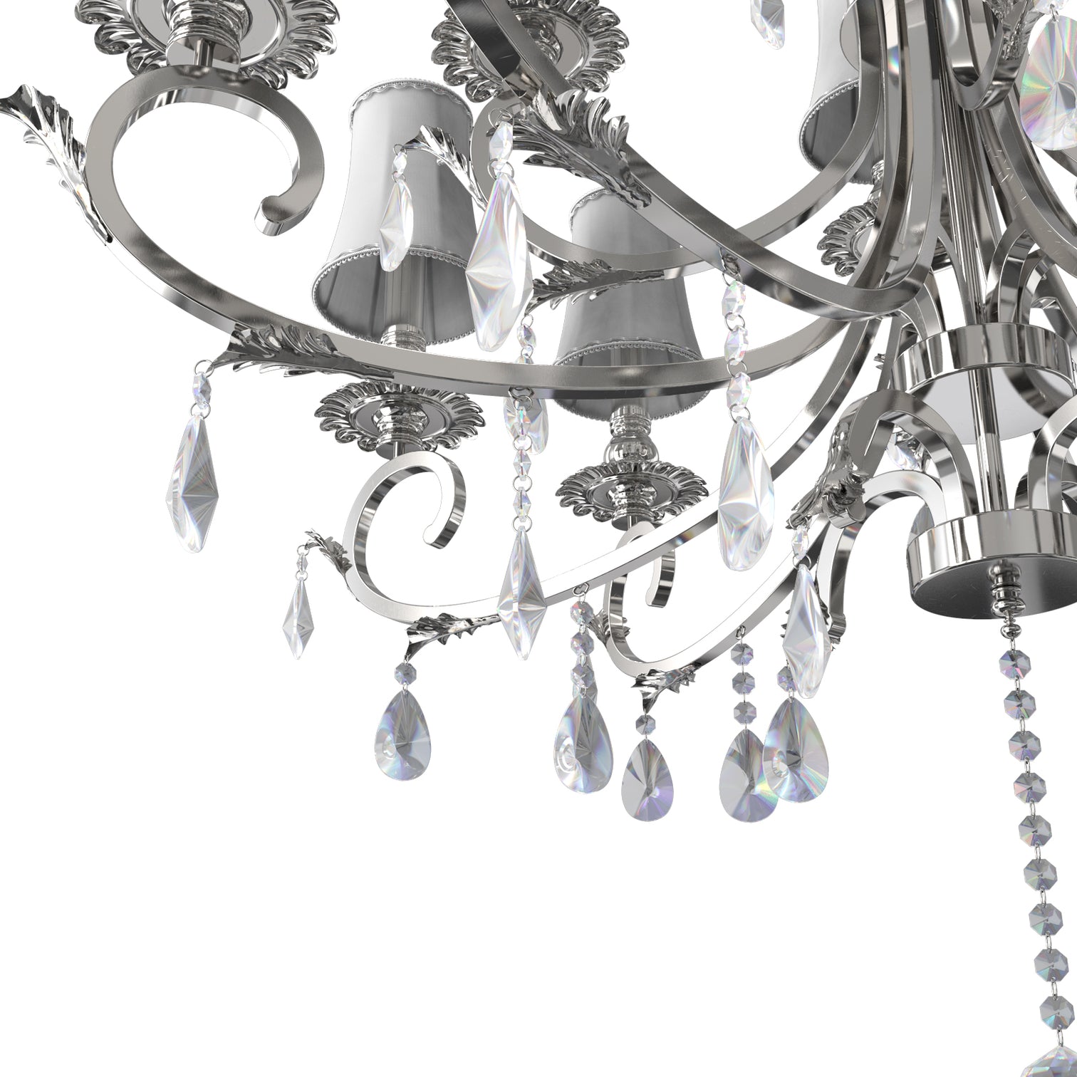 Milano 1020mm diameter 12 Lights Silver Luxury K9 Crystal Chandeliers for dining room, living Room E14 Base - 7Pandas Australia