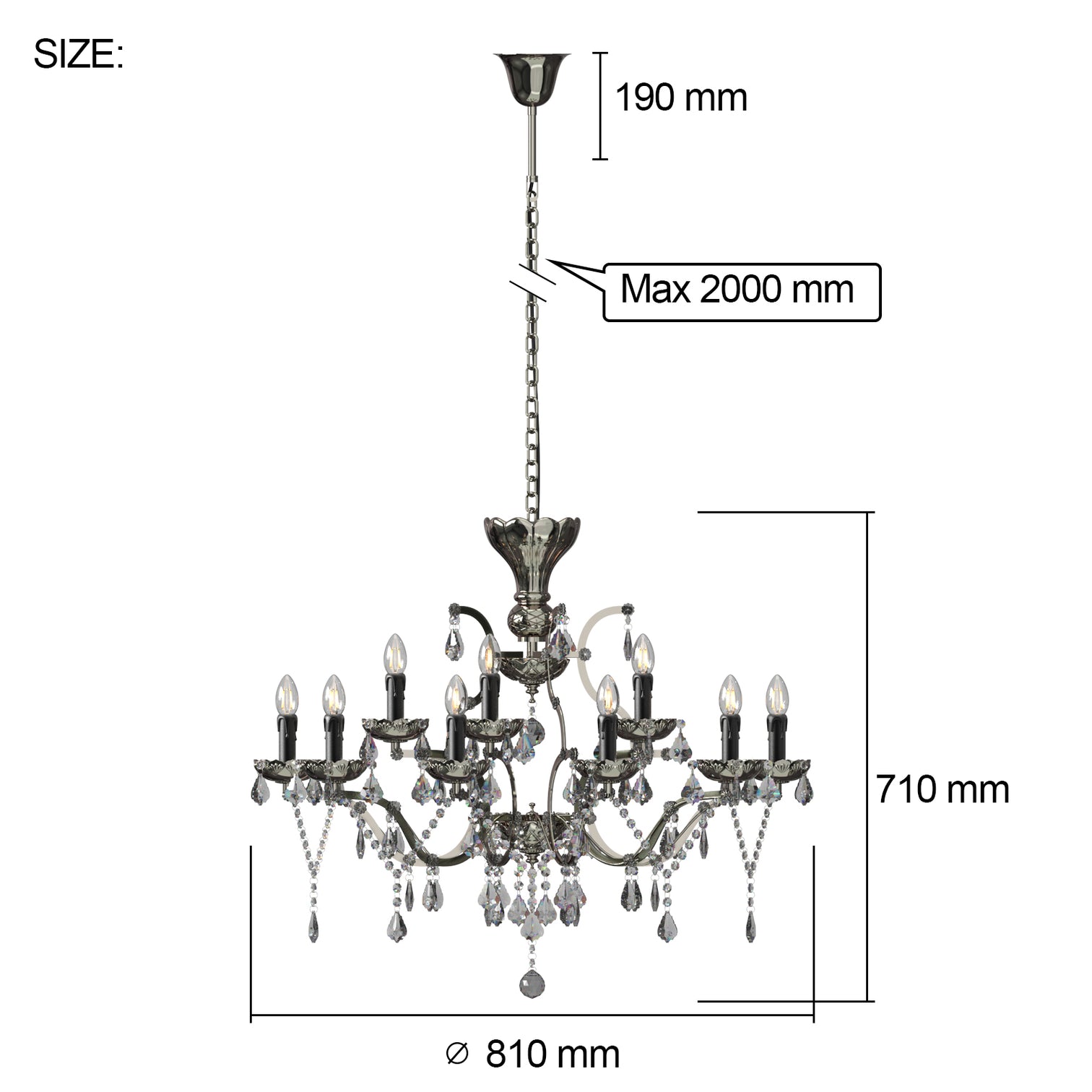 PARIS Elegant Crystal Chandeliers French Provincial Style E14 base - 7Pandas Australia