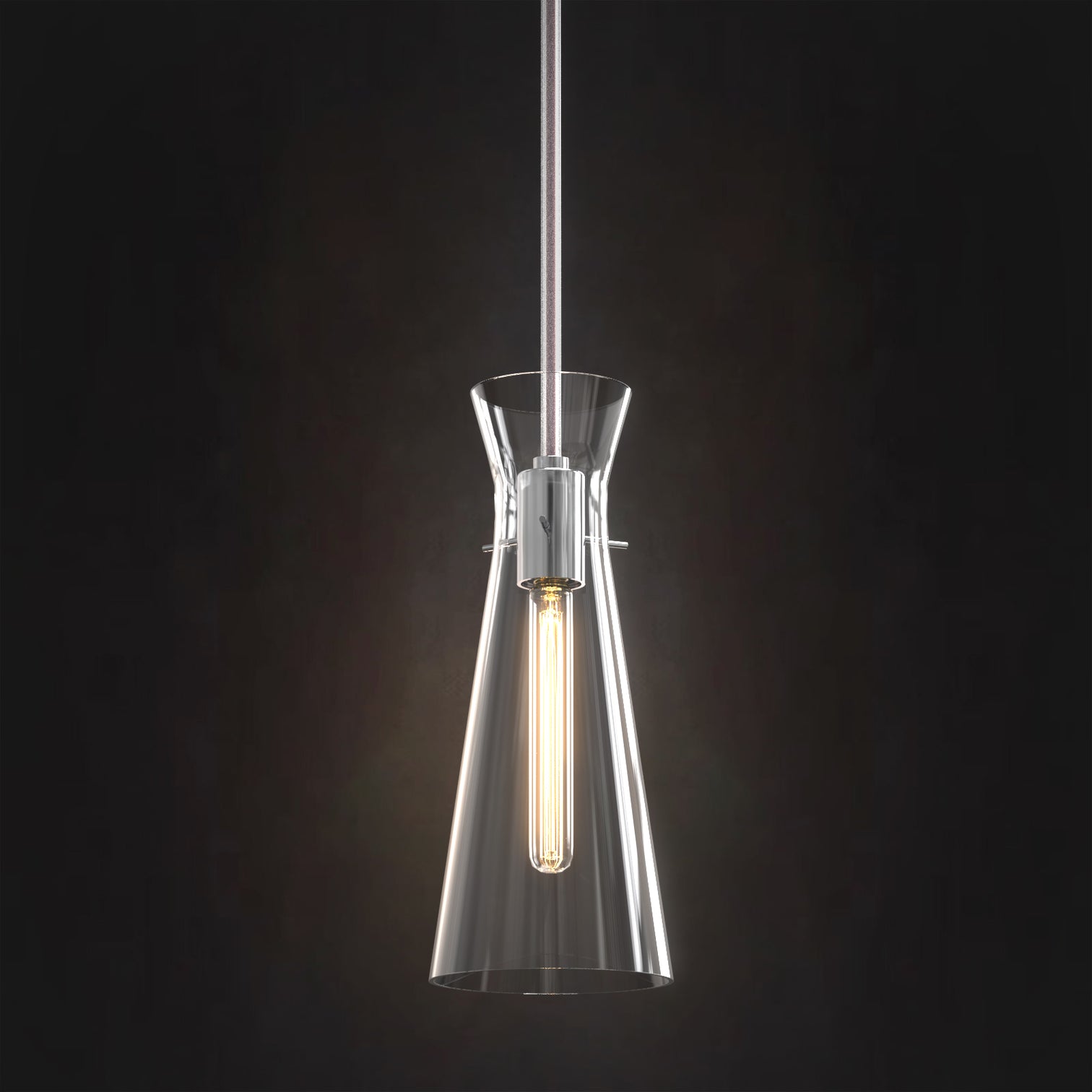 AYANE Modern Aged Brass Pendant Light Fixtures Over Kitchen Island Clear Glass Shade - 7Pandas Australia