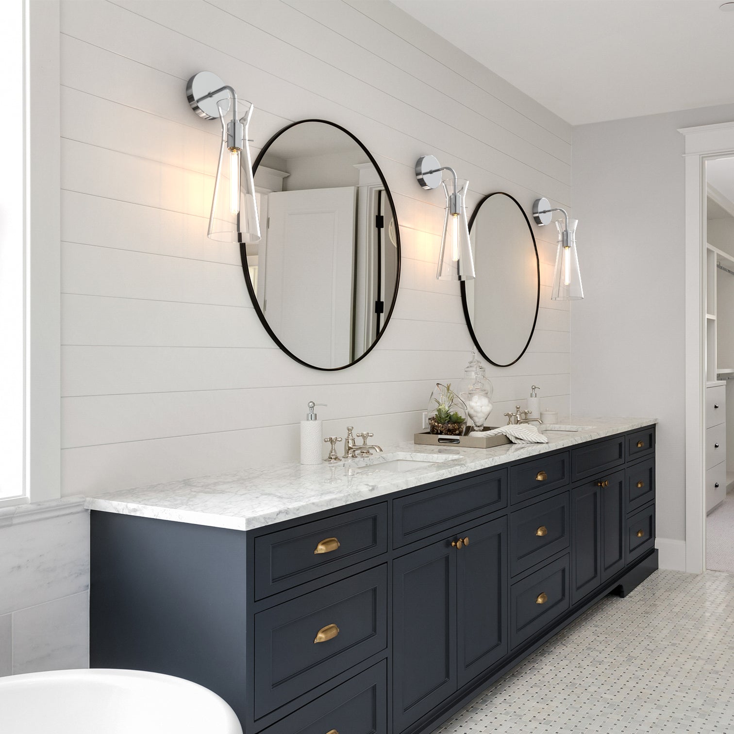 AYANE Modern Style Clear Glass Interior Design Wall Fixture - 7Pandas Australia