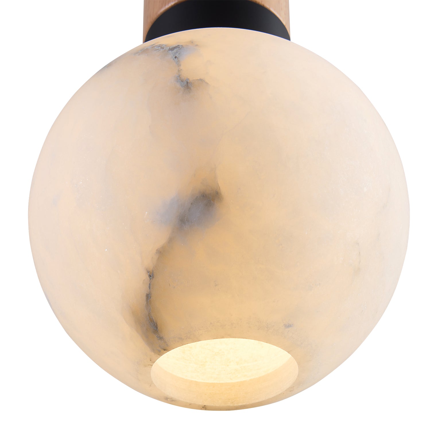 HERMAN LED Alabaster Stone Pendant Light Dimmable Kitchen Island Dining Table Bulb Included - 7Pandas Australia