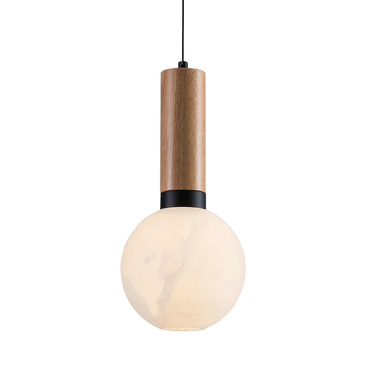 HERMAN LED Alabaster Stone Pendant Light Dimmable Kitchen Island Dining Table Bulb Included - 7Pandas Australia