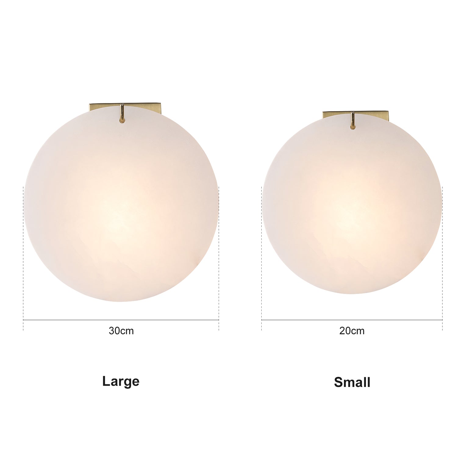 ARYKA Interior Alabaster Wall Light Bathroom Vanity LED Bulb Included - 7Pandas Australia