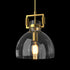 Oporto Modern Glass Pendant Light Kitchen Island bench top Aged Brass Chrome Black E27