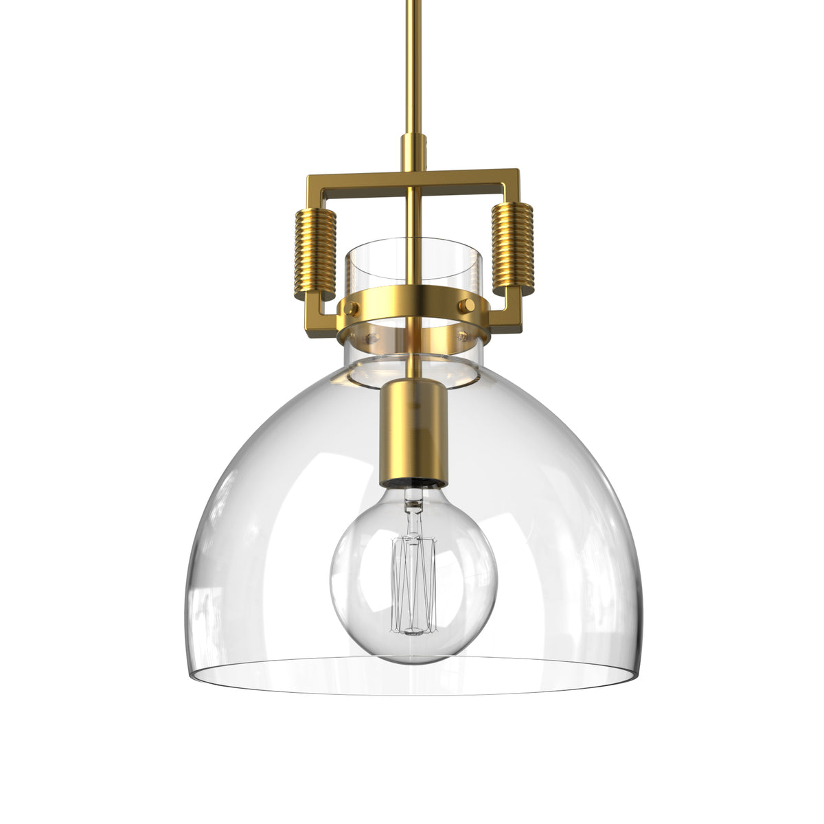 Single glass pendant lights outlet for kitchen island