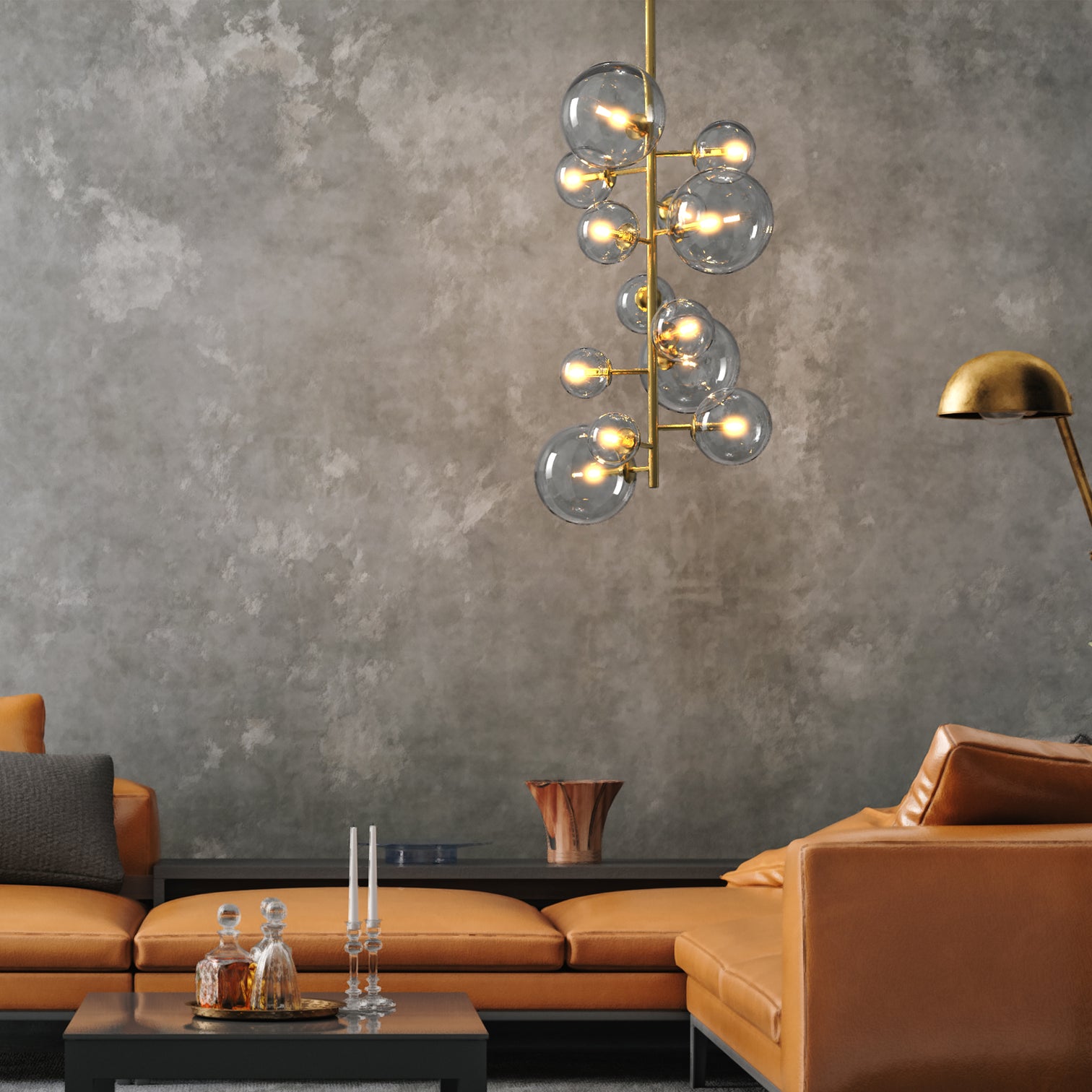 Bubble Contemporary Large Round Glass Pendant Light Chandeliers 13*G9 Lamp base - 7Pandas Australia