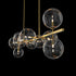 Bubble 1600mm Length Contemporary Large Round Clear Glass Chandeliers 10*G9 Lamp base