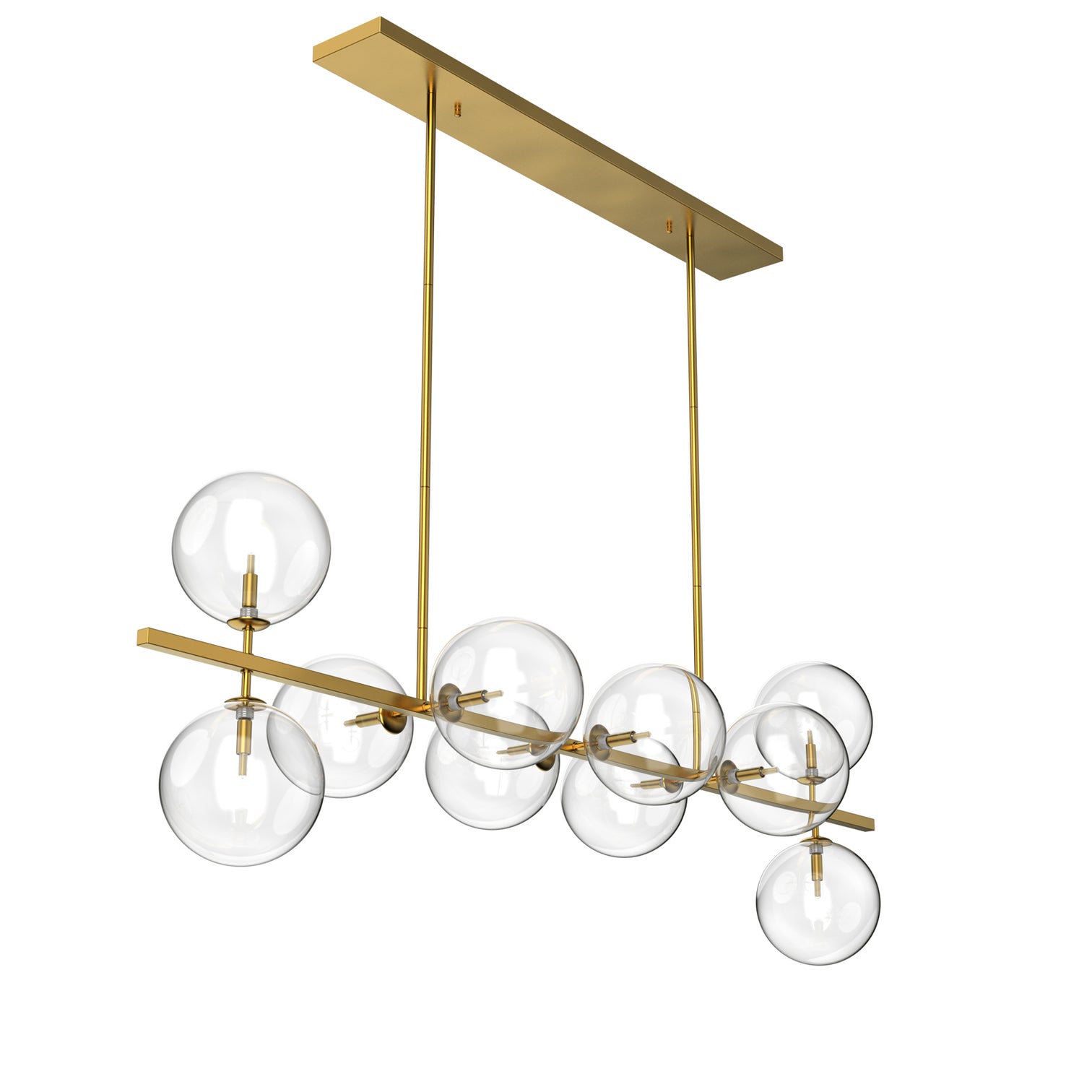 Bubble 1600mm Length Contemporary Large Round Clear Glass Chandeliers 10*G9 Lamp base - 7Pandas Australia