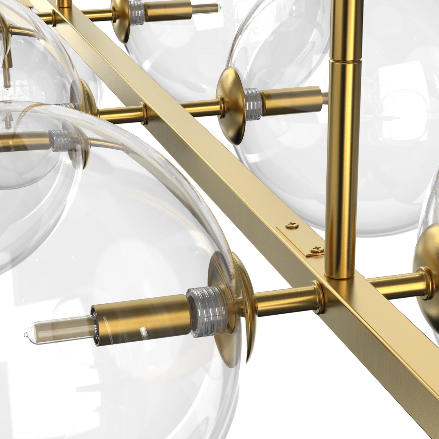 Bubble 1600mm Length Contemporary Large Round Clear Glass Chandeliers 10*G9 Lamp base - 7Pandas Australia