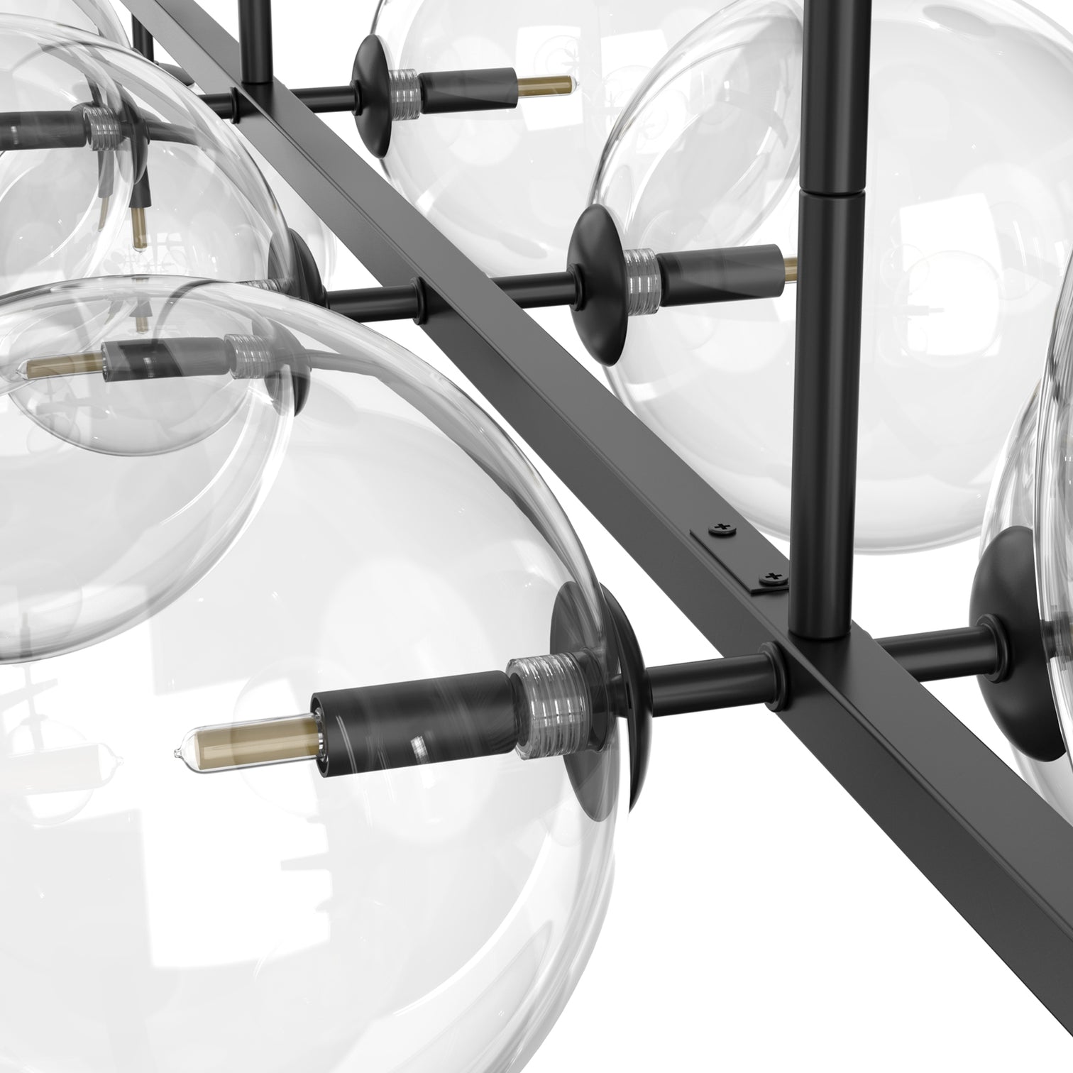 Bubble 1600mm Length Contemporary Large Round Clear Glass Chandeliers 10*G9 Lamp base - 7Pandas Australia