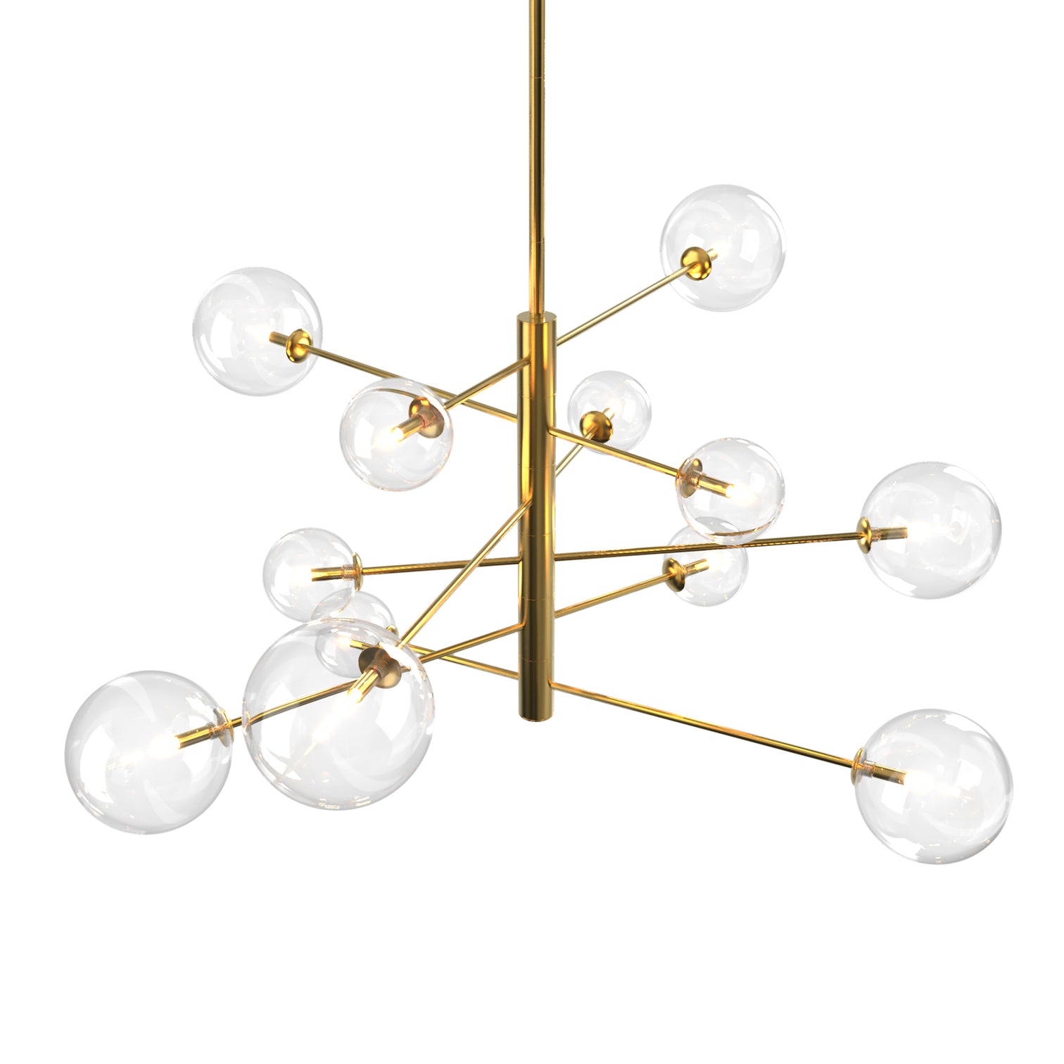 Bubble Contemporary Large Round Glass Chandeliers 12*G9 Lamp base - 7Pandas Australia