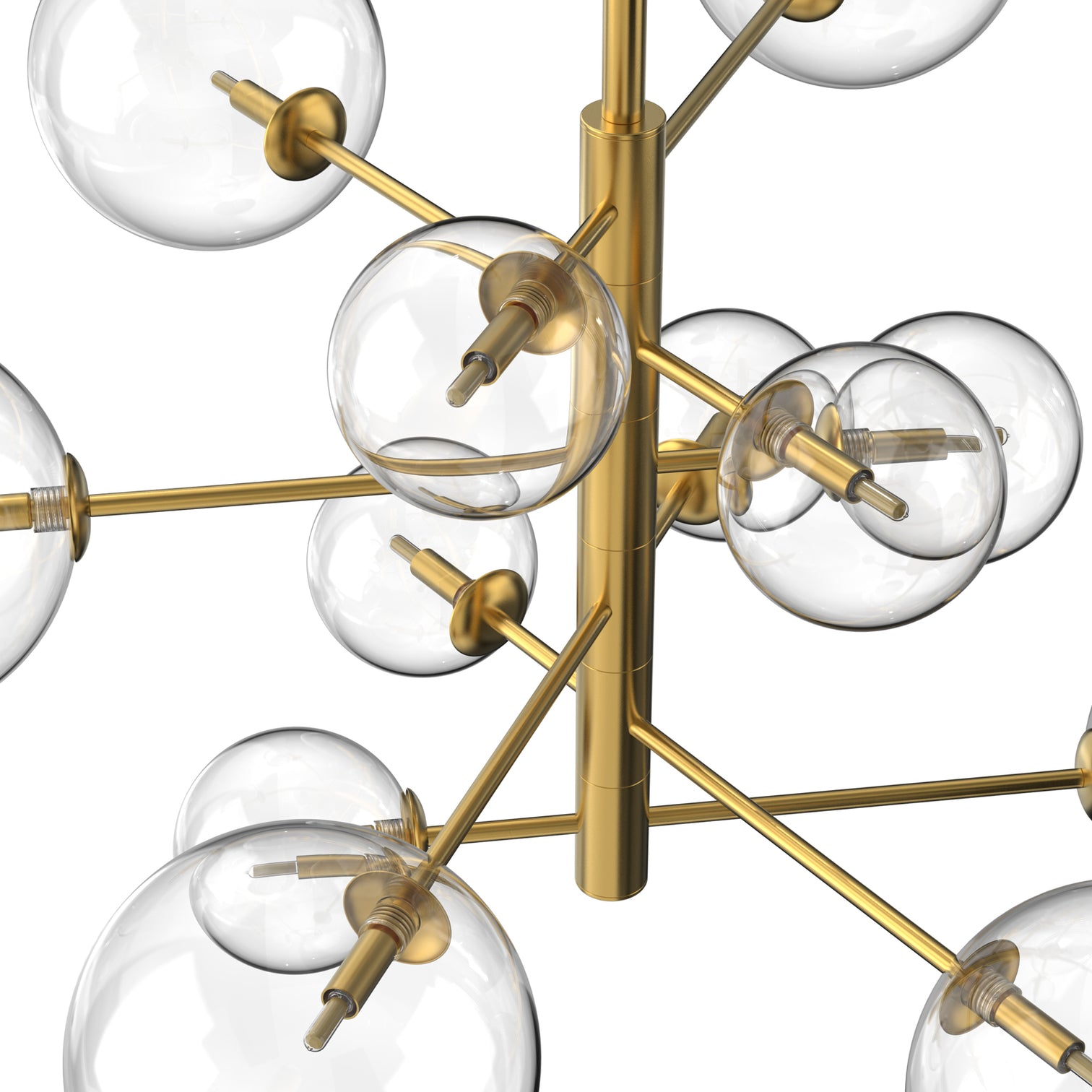 Bubble Length Contemporary Large Round Ball Crystal Chandeliers 12*G9 Lamp base - 7Pandas Australia