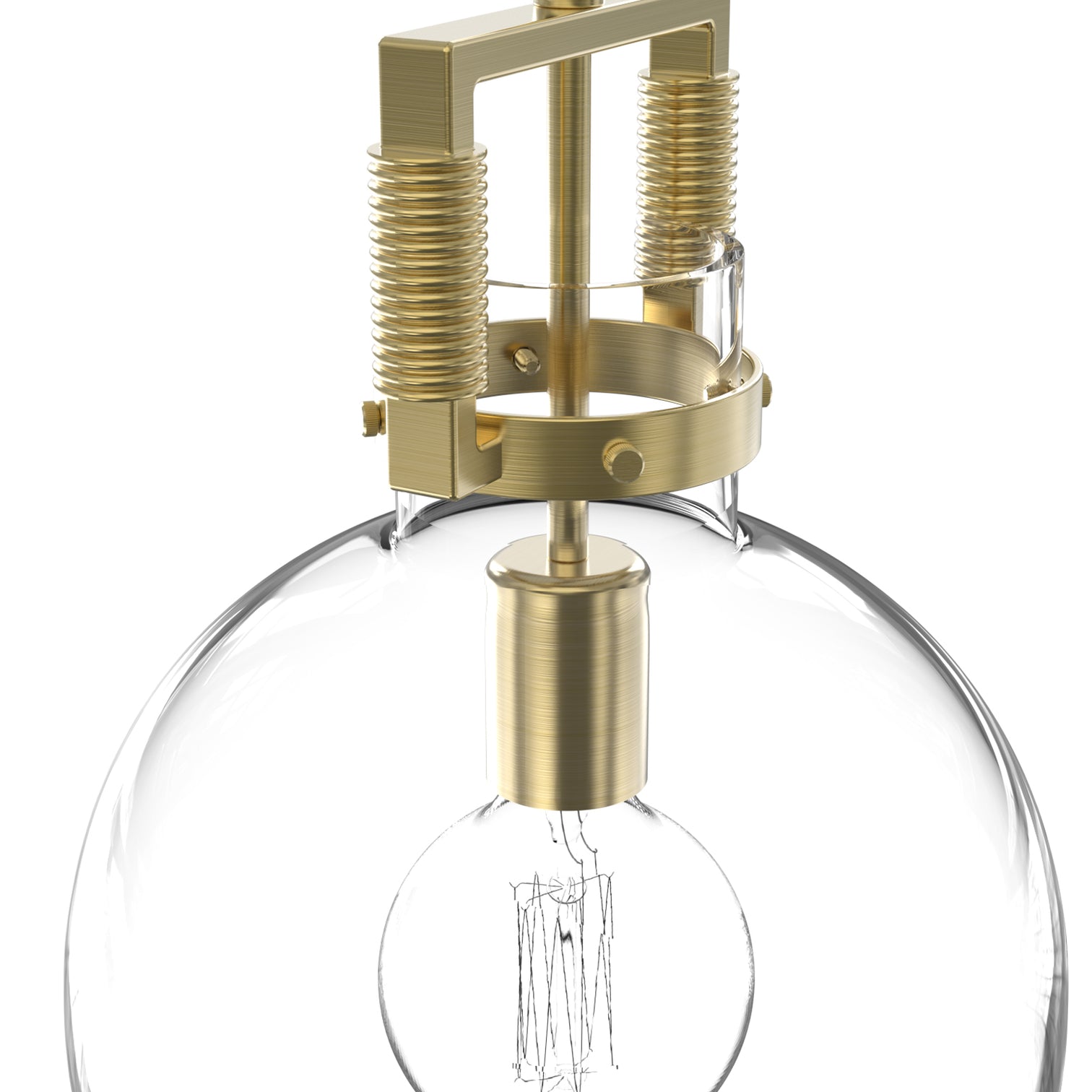 OCULUS 250mm Designer Contemporary Clear Glass Pendant Light for Kitchen Island - 7Pandas Australia