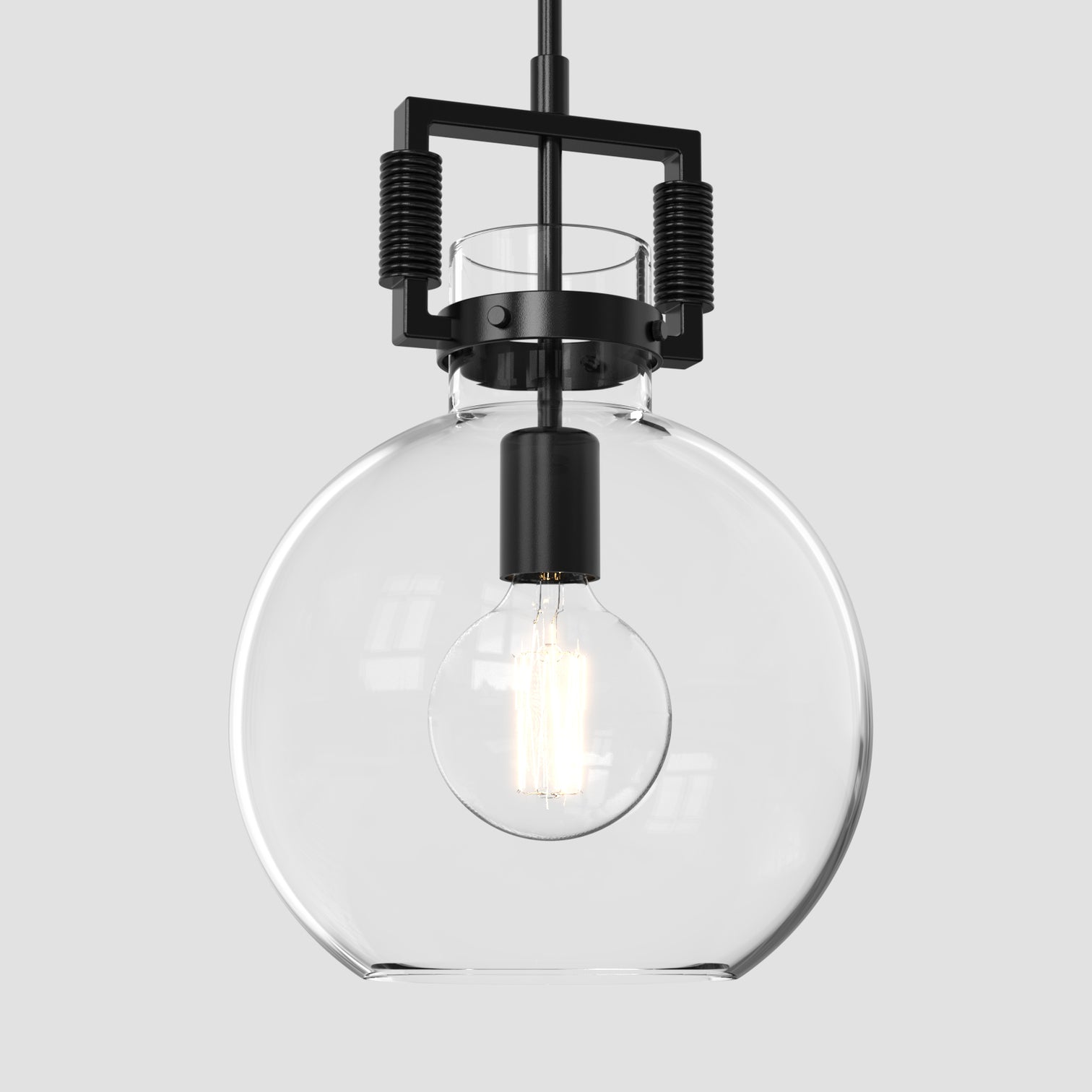 OCULUS 250mm Designer Contemporary Clear Glass Pendant Light for Kitchen Island - 7Pandas Australia