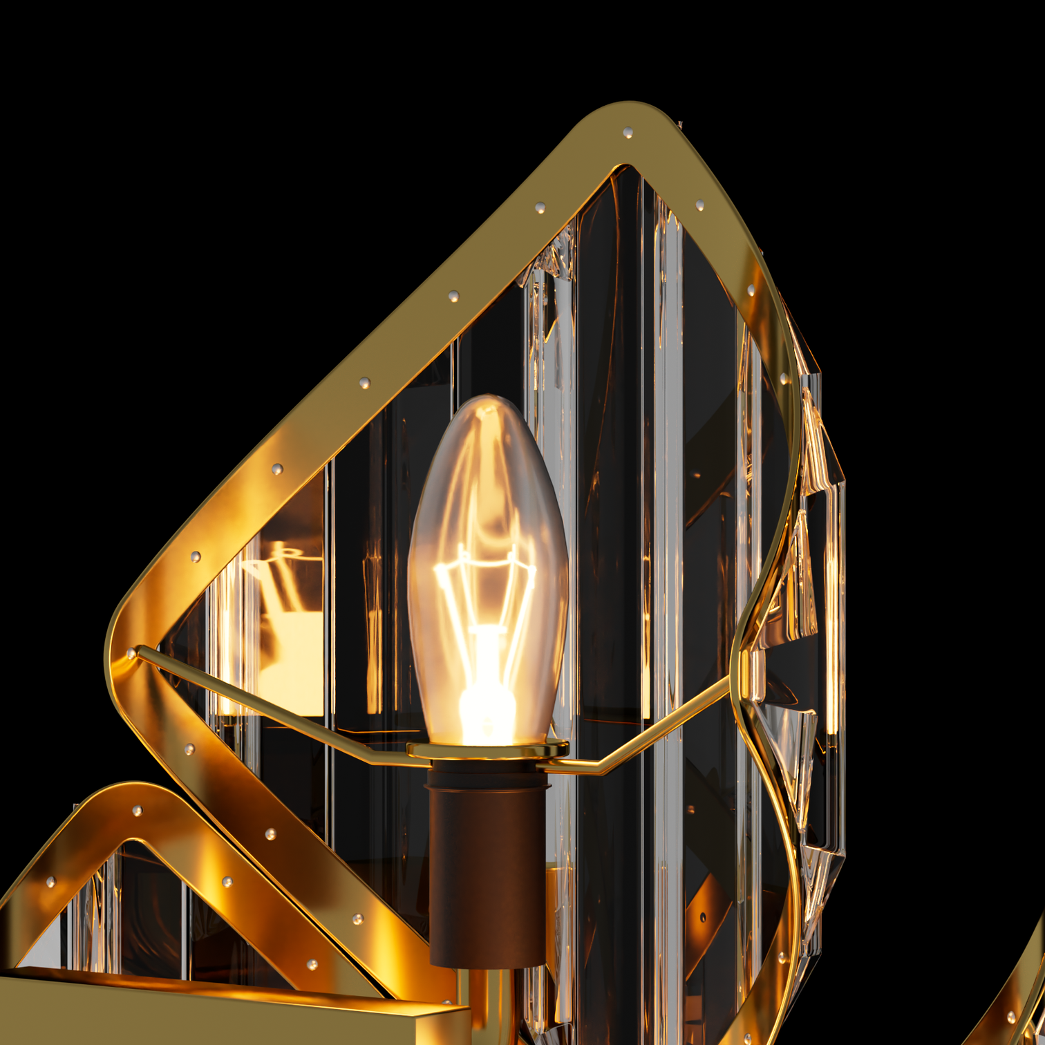 BLIN Luxury K9 Crystal Interior Wall Light Aged Brass Living Room Bathroom Vanity Light E14 Base - 7Pandas Australia