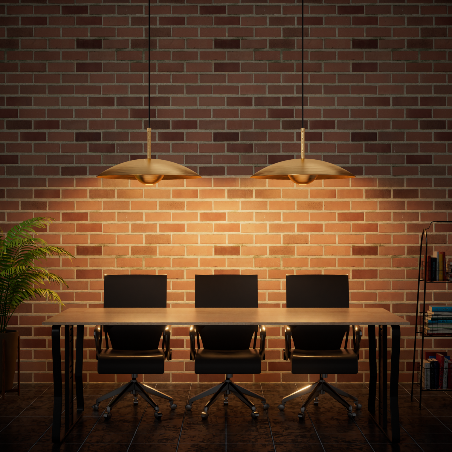 GAZDON 400mm Dia LED Solid Copper Pendant Light 10W 2700K - 7Pandas Australia